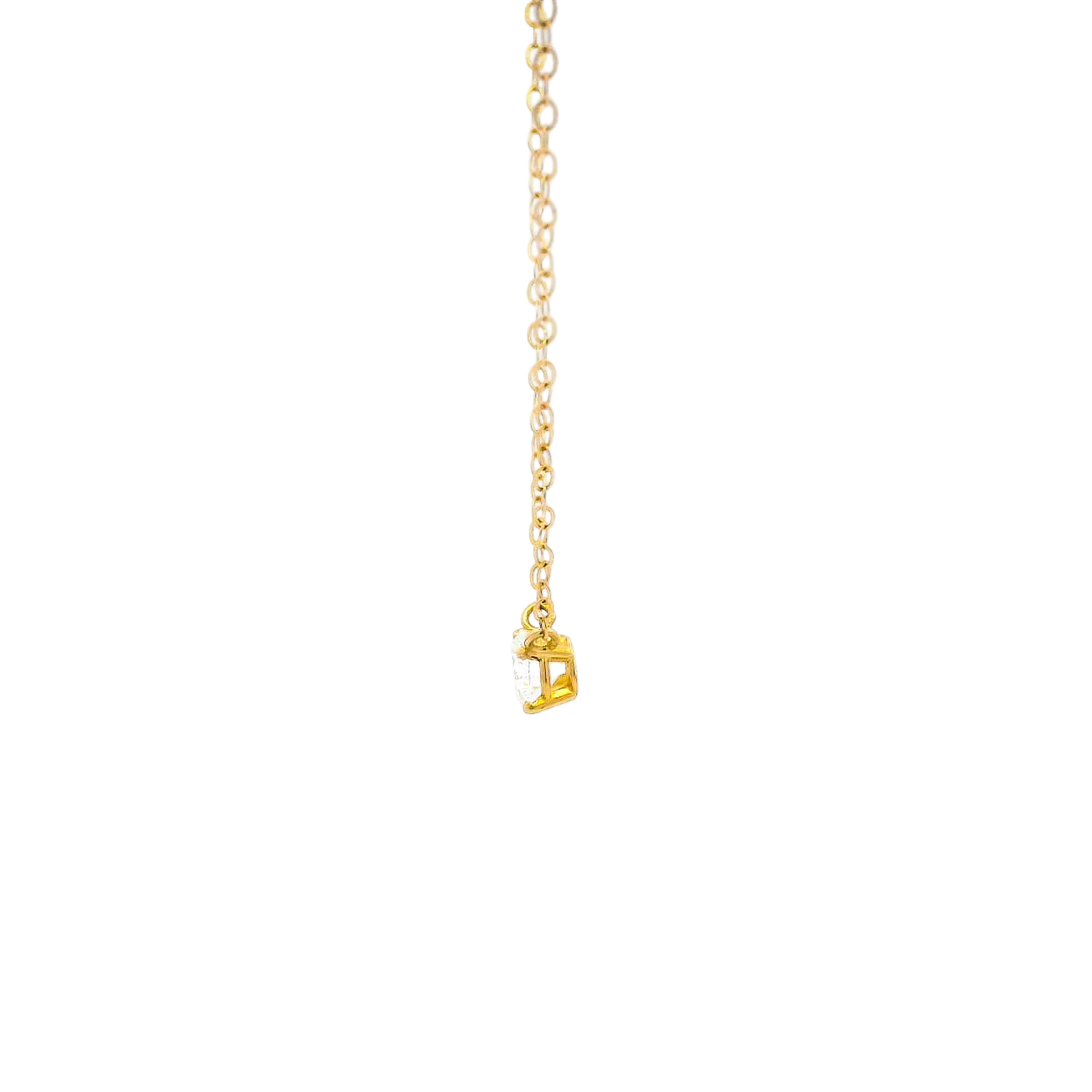 14KYG Diamond Solitaire Necklace