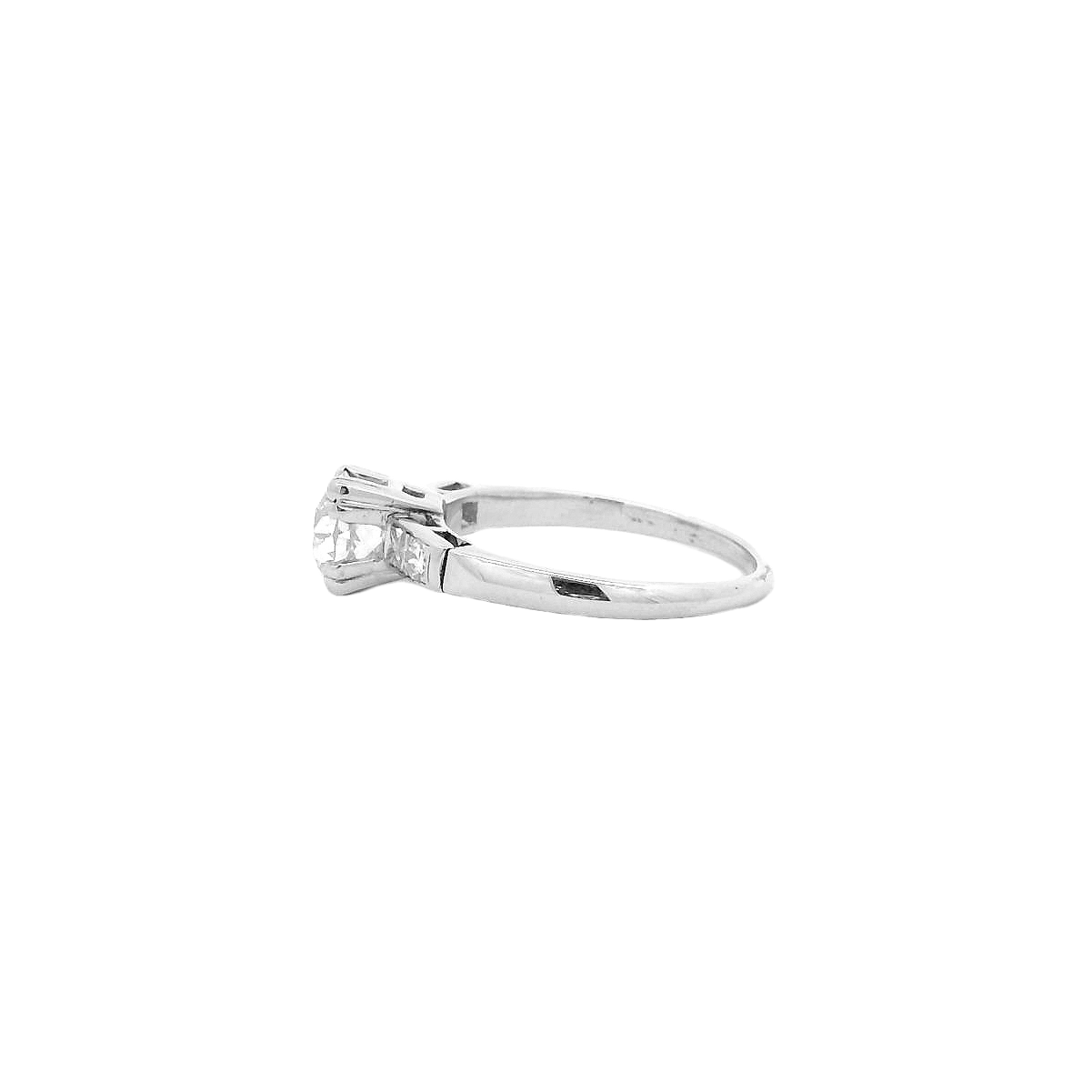 Vintage Platinum Engagement Ring