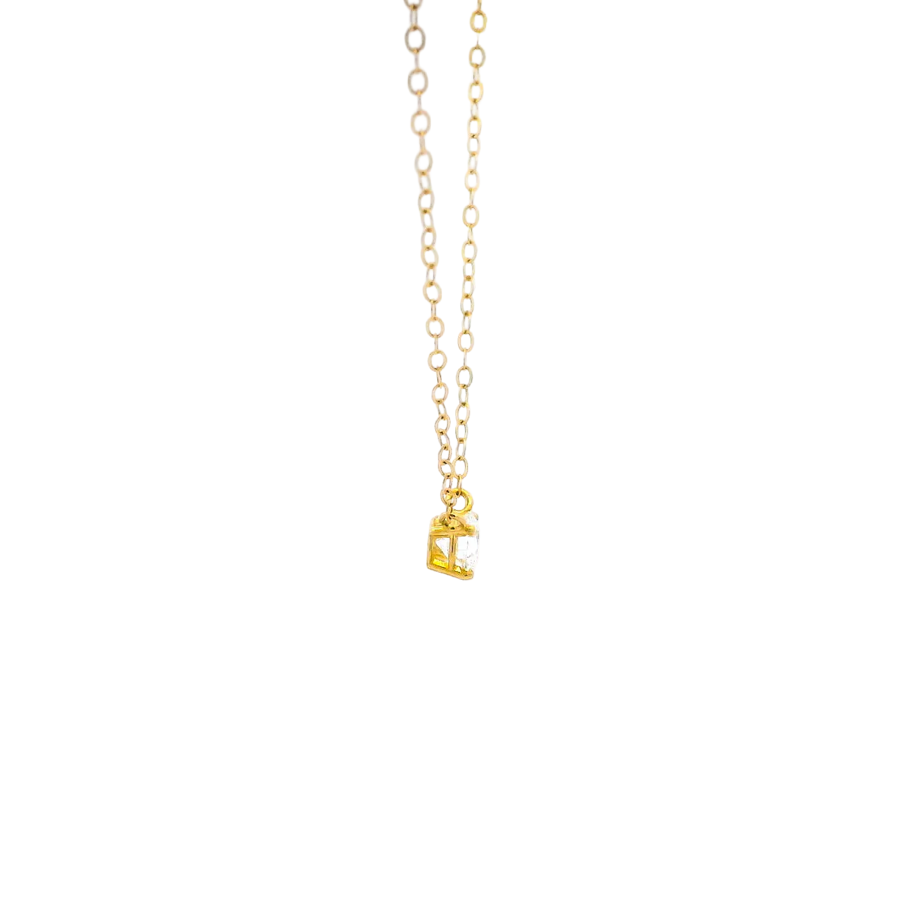 14KYG Diamond Solitaire Necklace