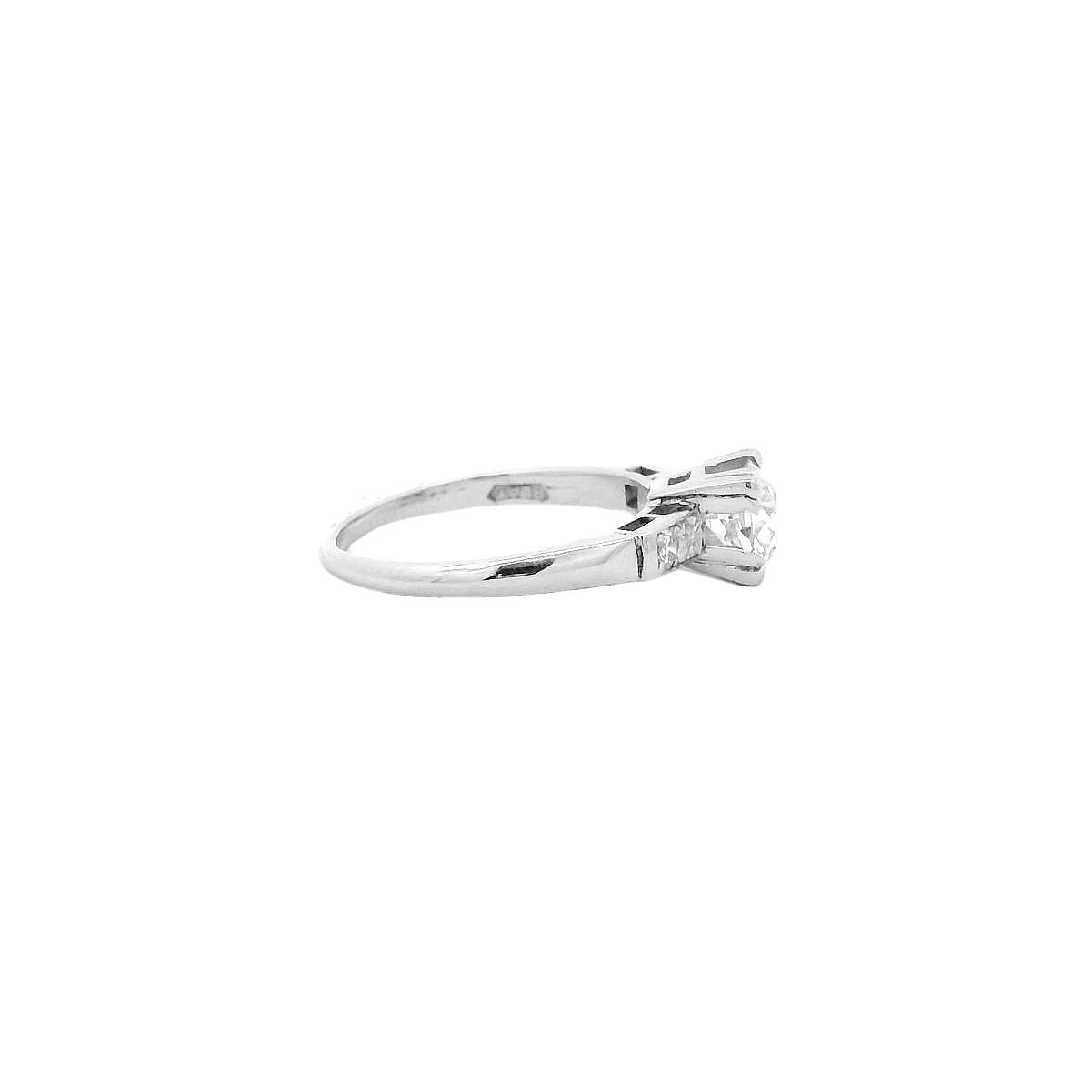 Vintage Platinum Engagement Ring