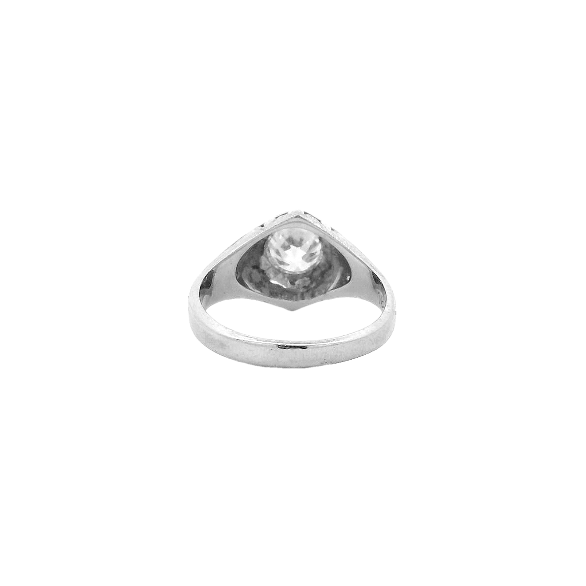 Vintage 18KWG Engagement Ring