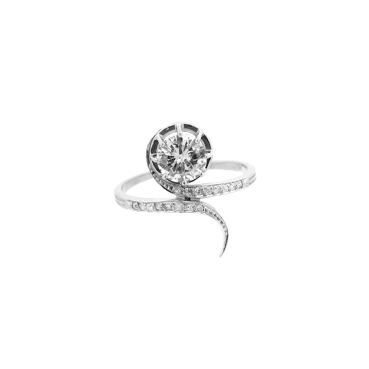 Vintage Platinum Engagement Ring