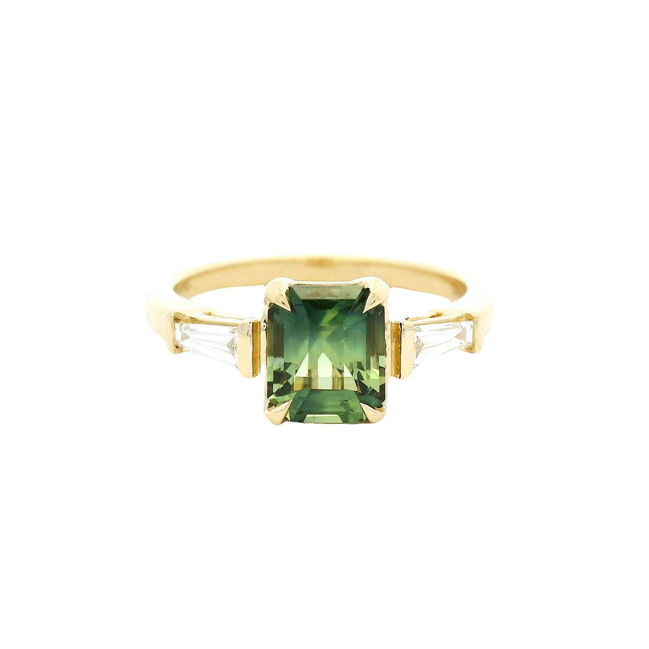 Elegant Green Gemstone Ring
