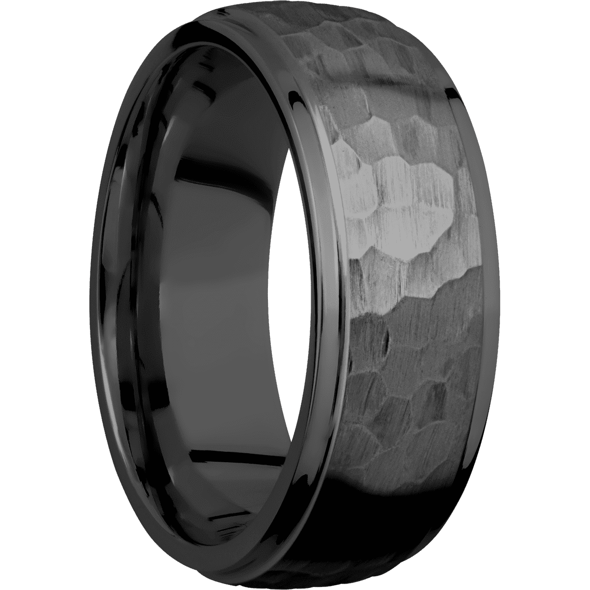 Zirconium + Hammer , Polish Finish