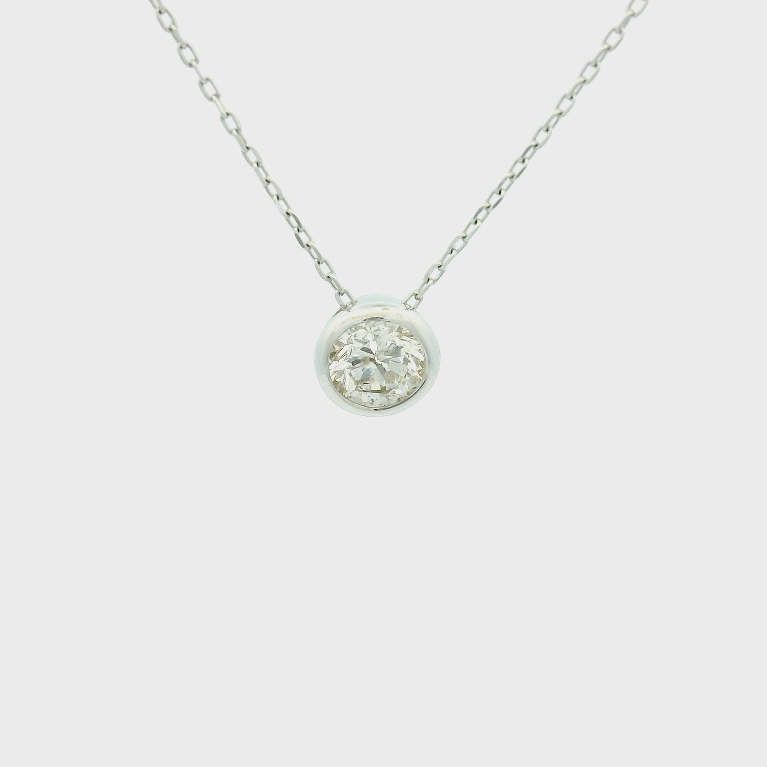 18KWG Diamond Necklace