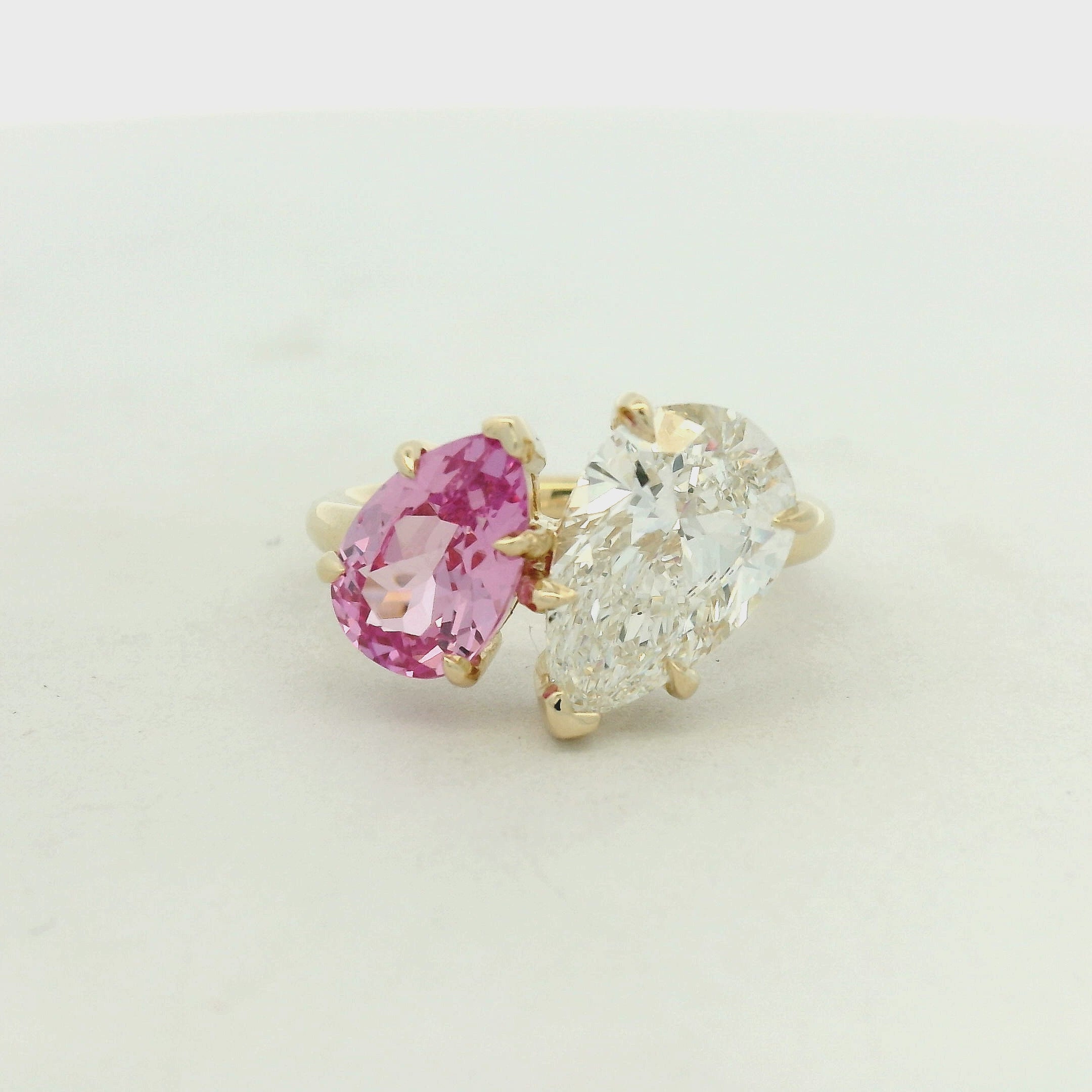 14KT YELLOW GOLD MOI ET TOI RING