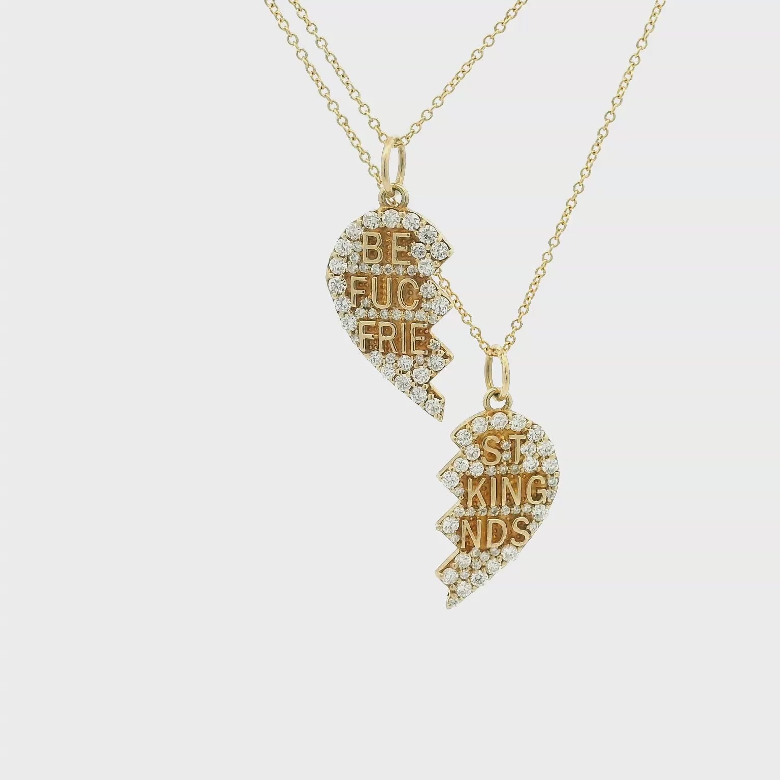 14KYG Diamond BFF Necklaces
