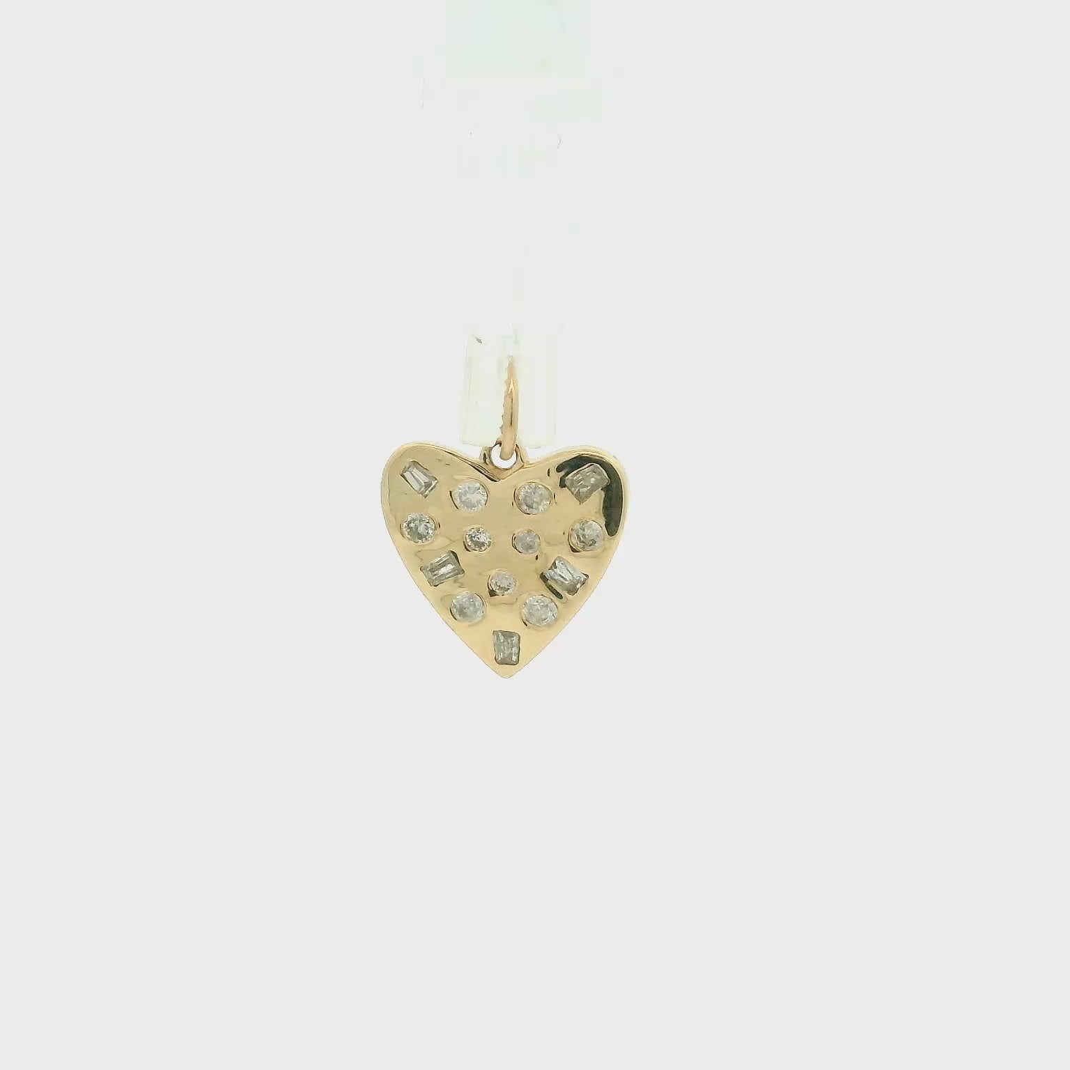 14KYG Diamond Heart Pendant