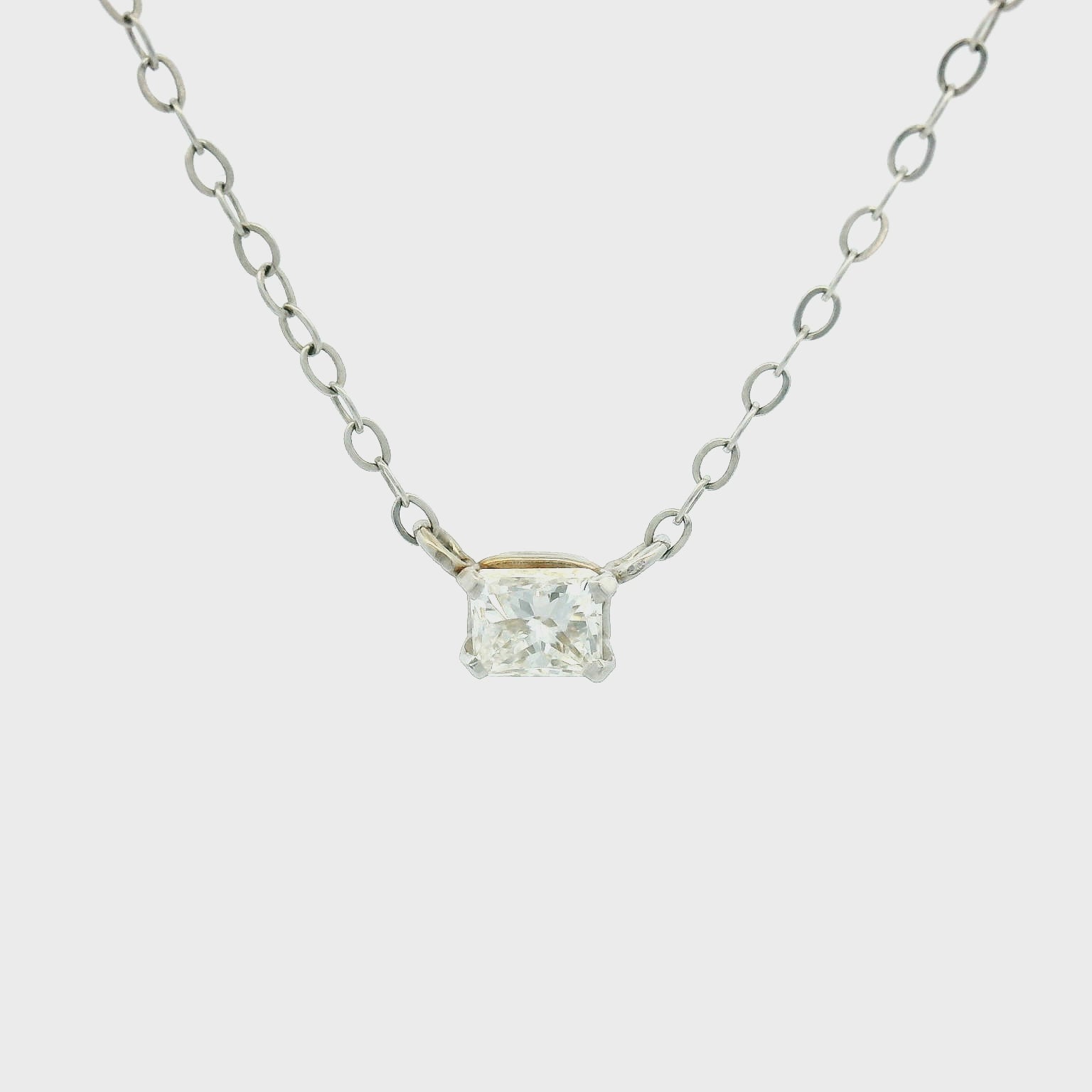 14KWG Diamond Necklace