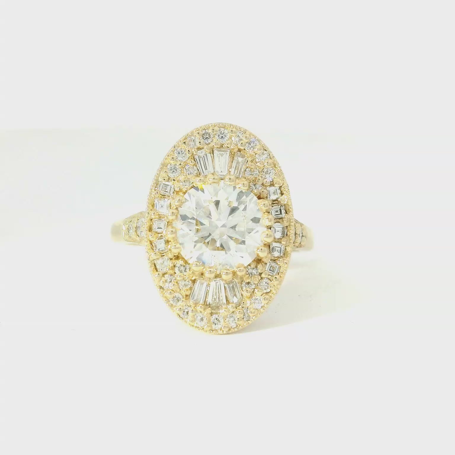 Elegant Diamond Halo Ring