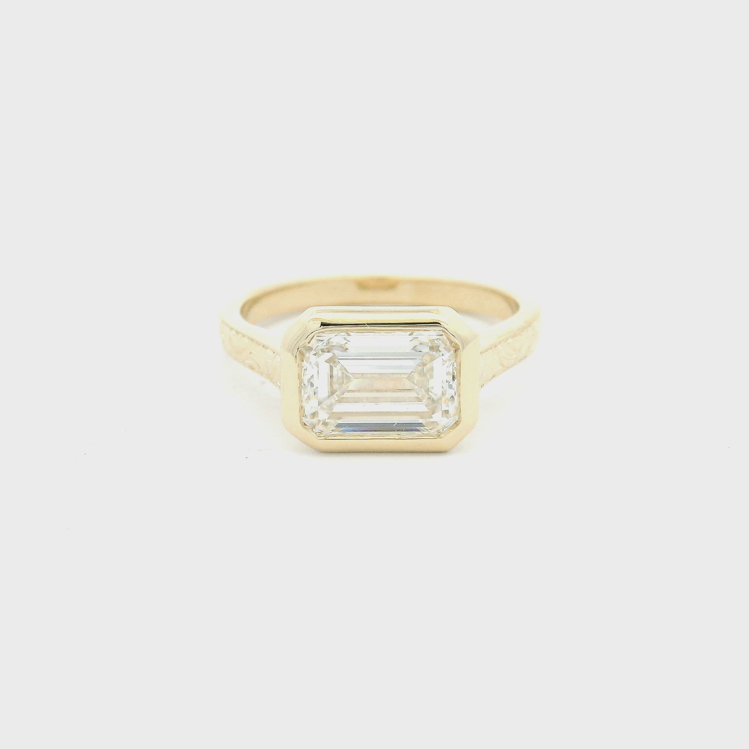 Elegant Emerald-Cut Diamond Ring