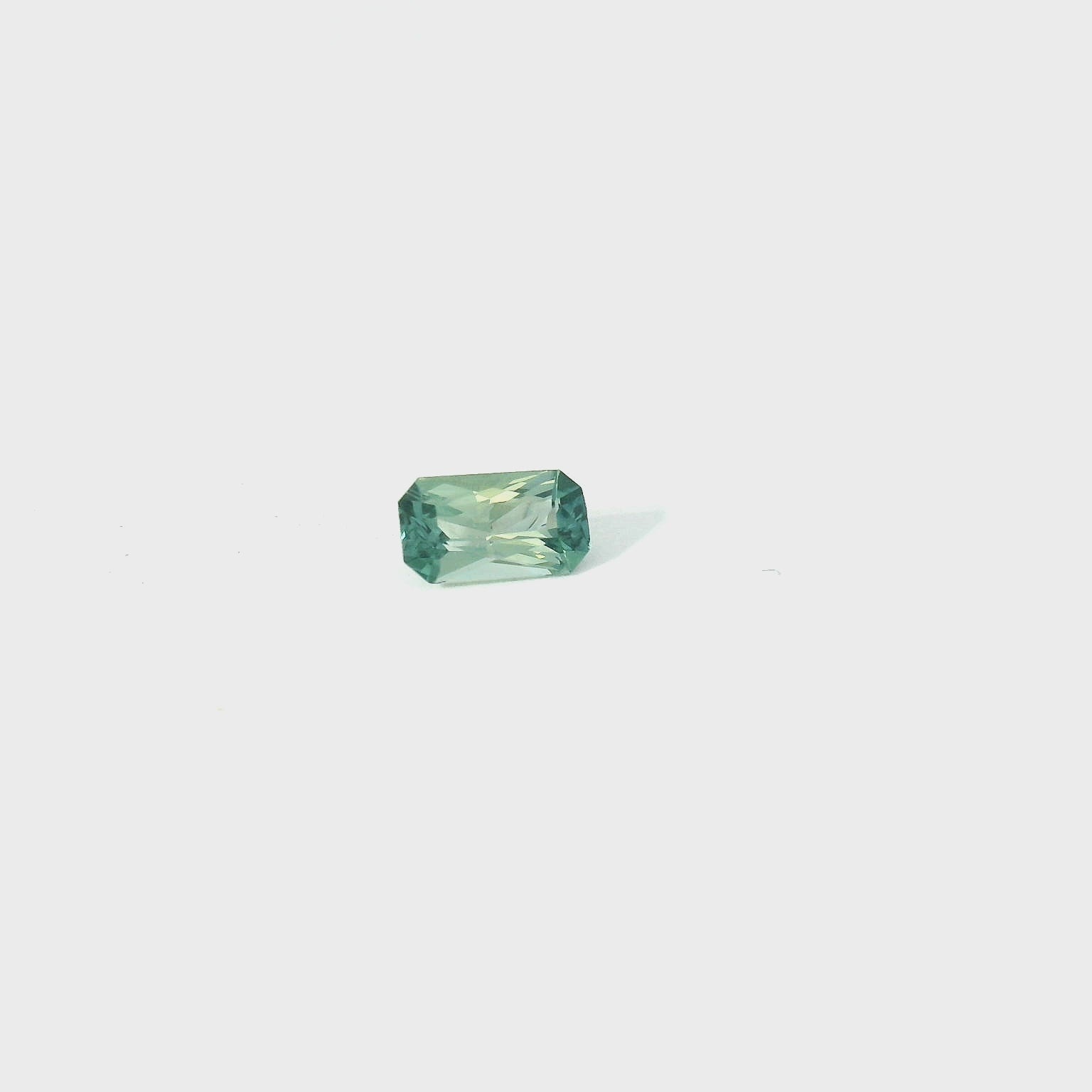radiant cut green sapphire