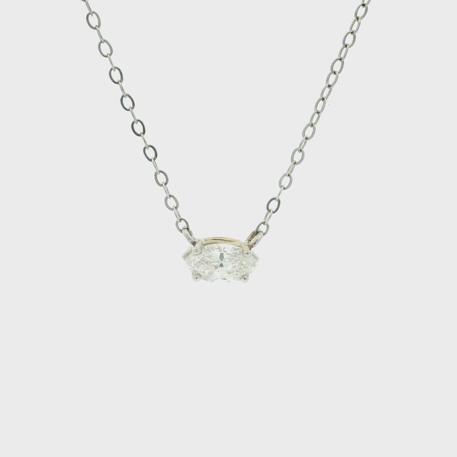 14KWG Diamond Necklace