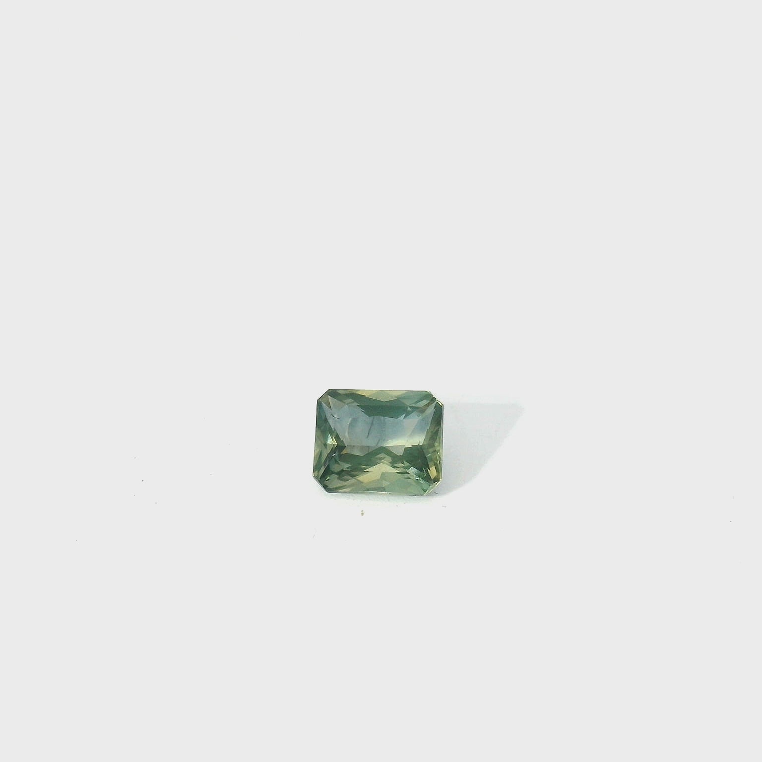 green radiant sapphire