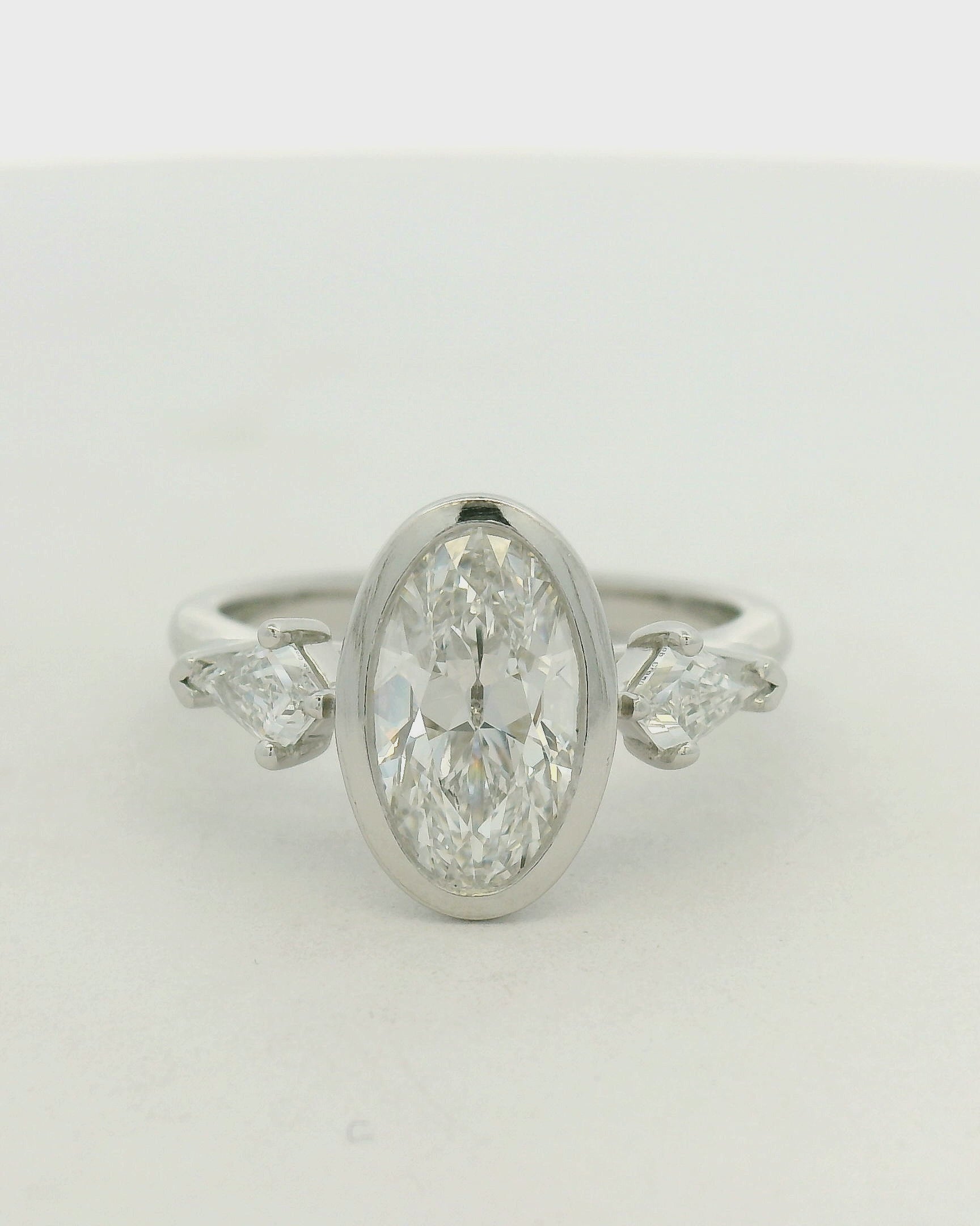 Platinum 3 Stone Engagement Ring