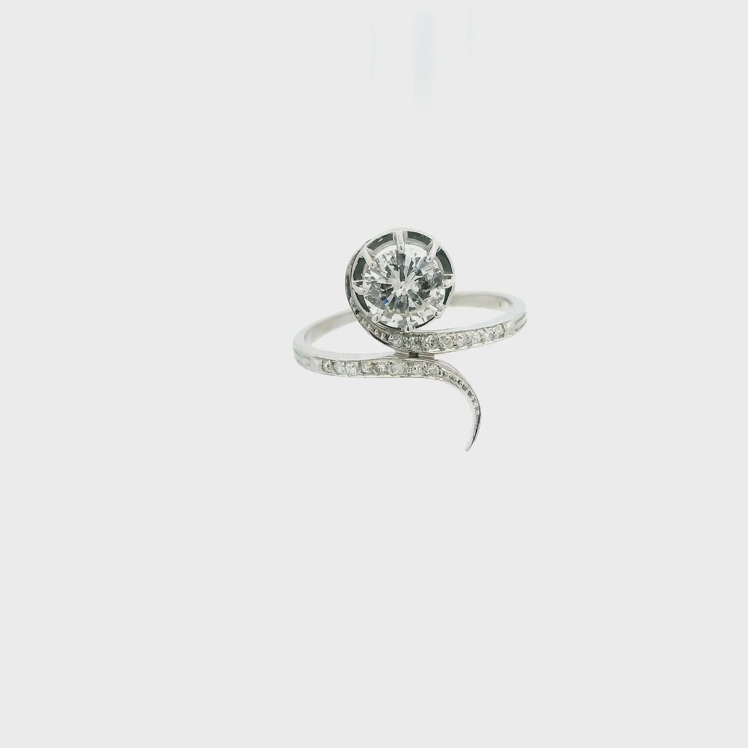 Vintage Platinum Engagement Ring