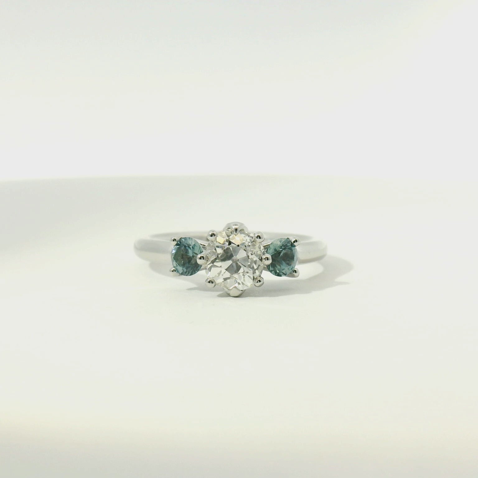 Platinum Three Stone Engagement Ring