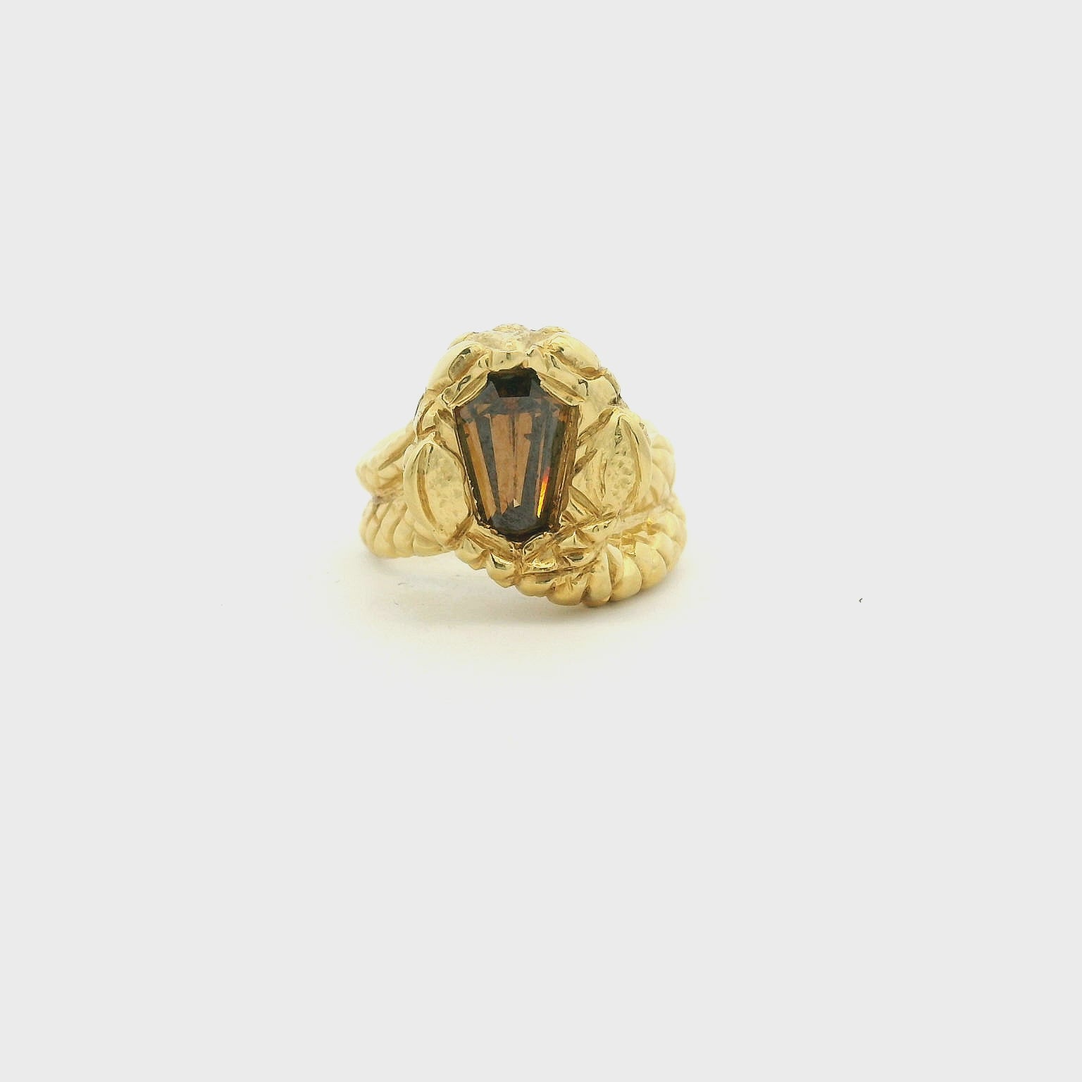 18KYG Snake Fashion Ring