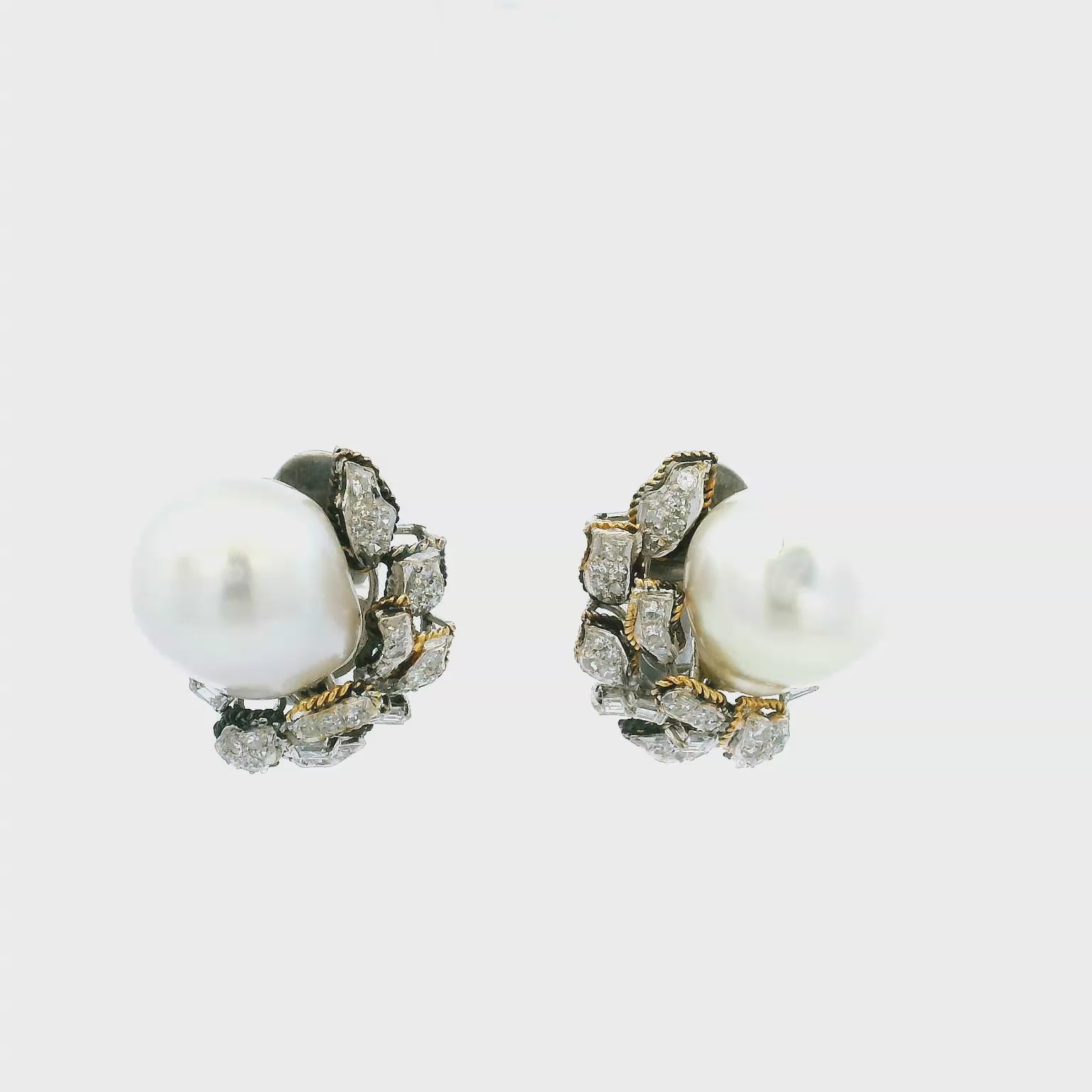 10kwg Vintage Clip On Earrings