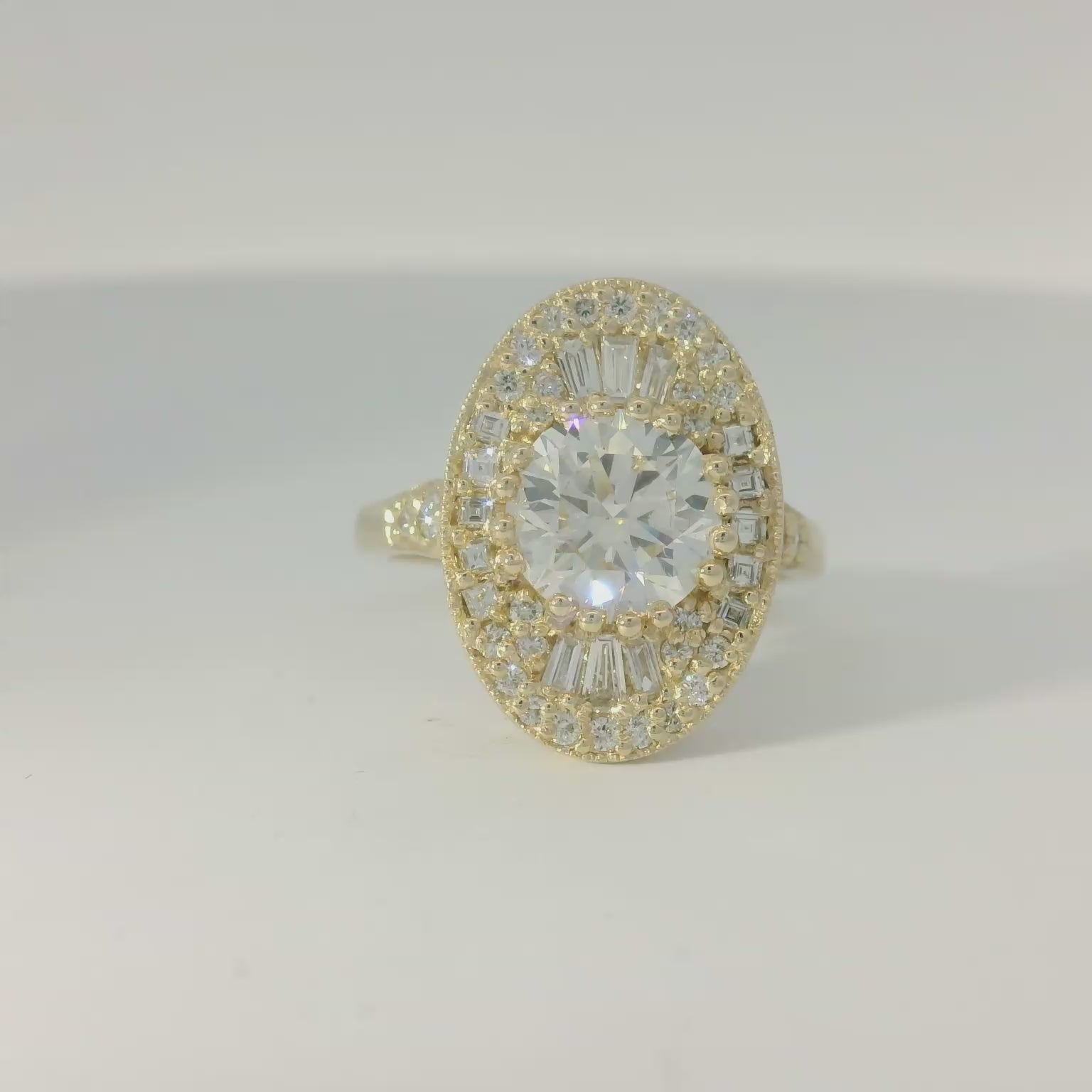 Elegant Diamond Halo Ring