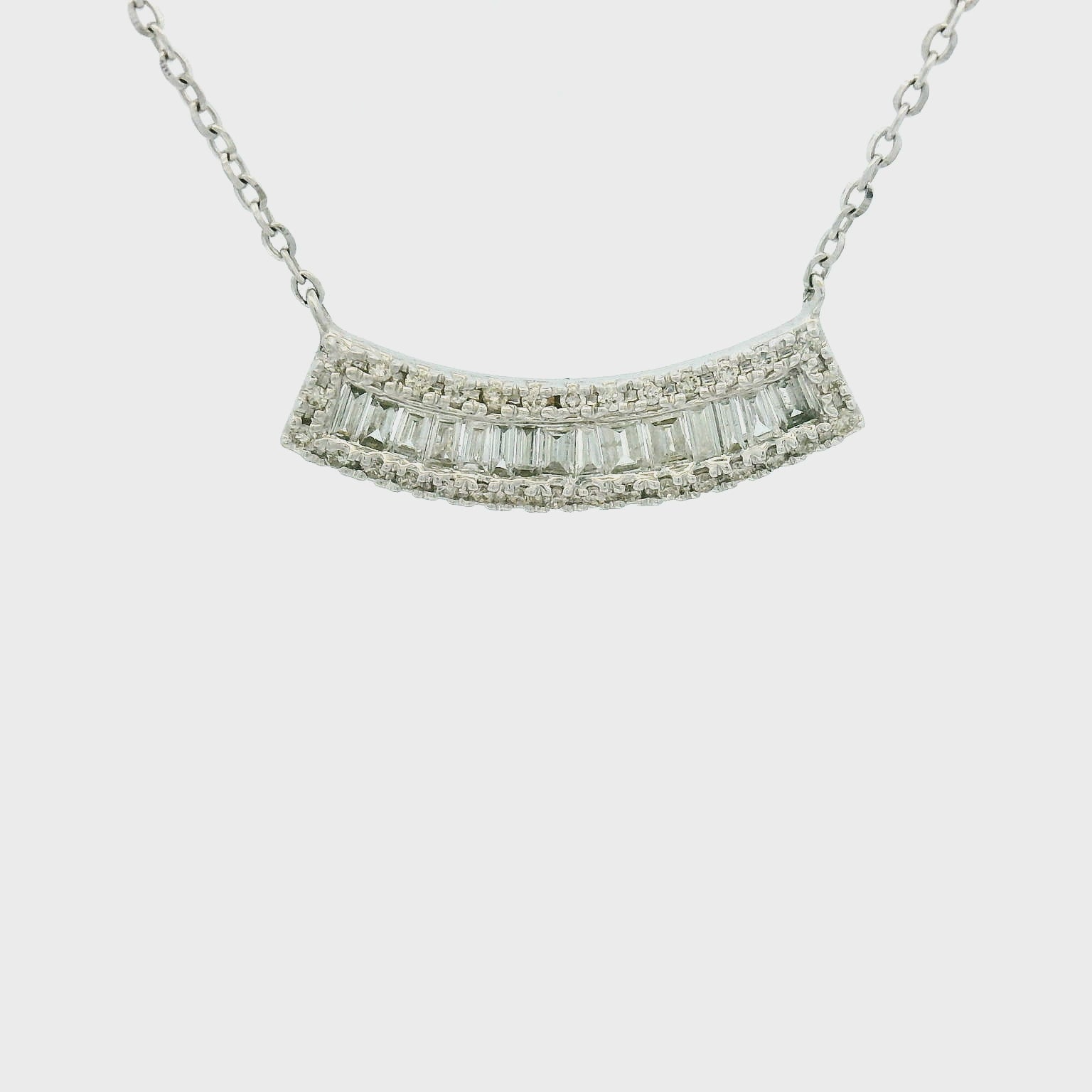 14KWG Diamond Necklace