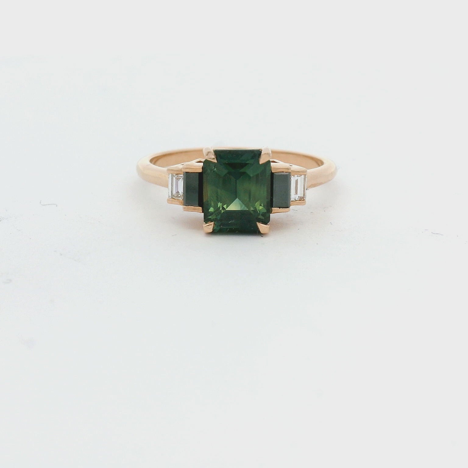 Elegant Green Gemstone Ring