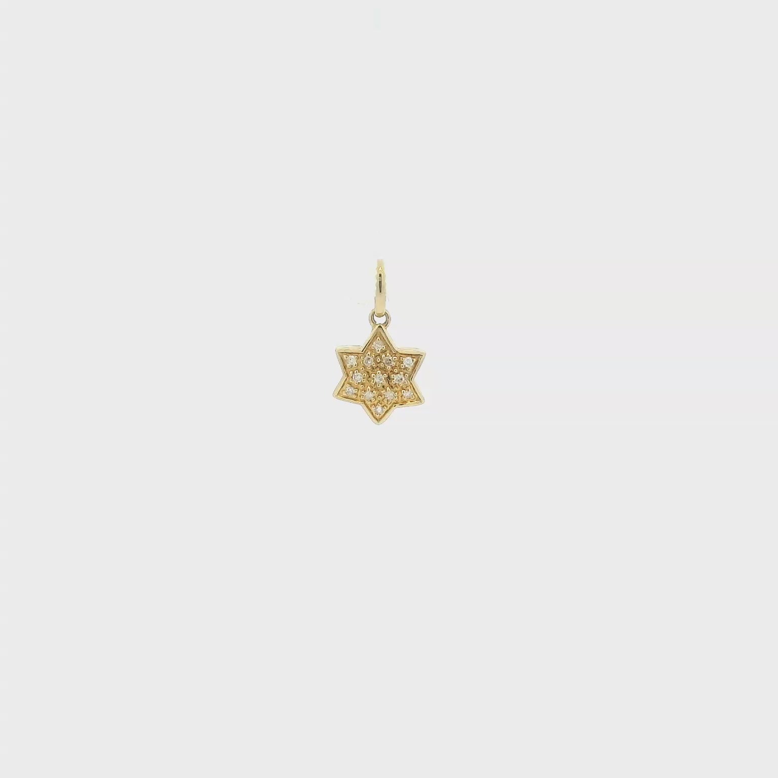 14KYG Diamond Jewish Star Pendant