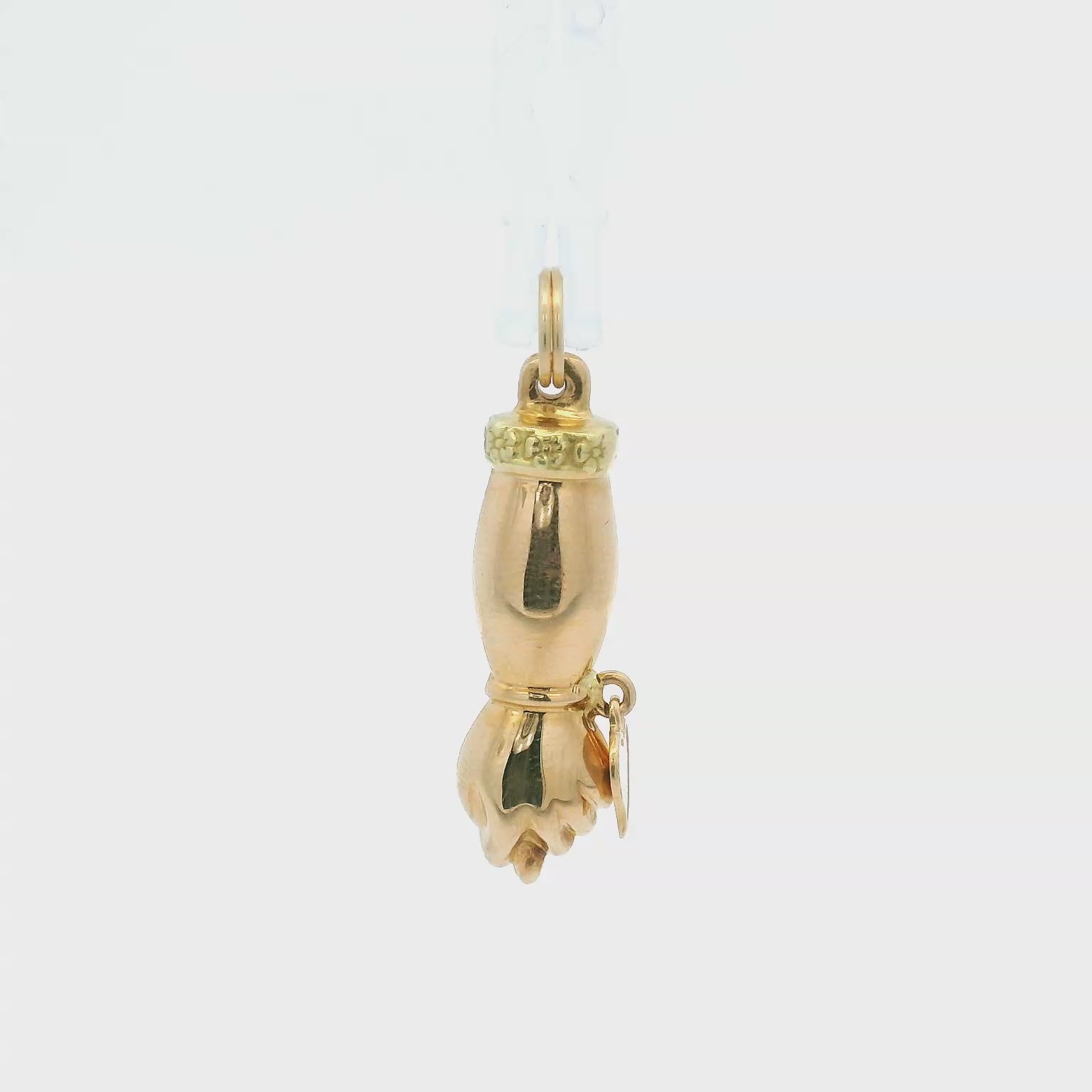 14kyg Vintage Good Luck Hand Charm