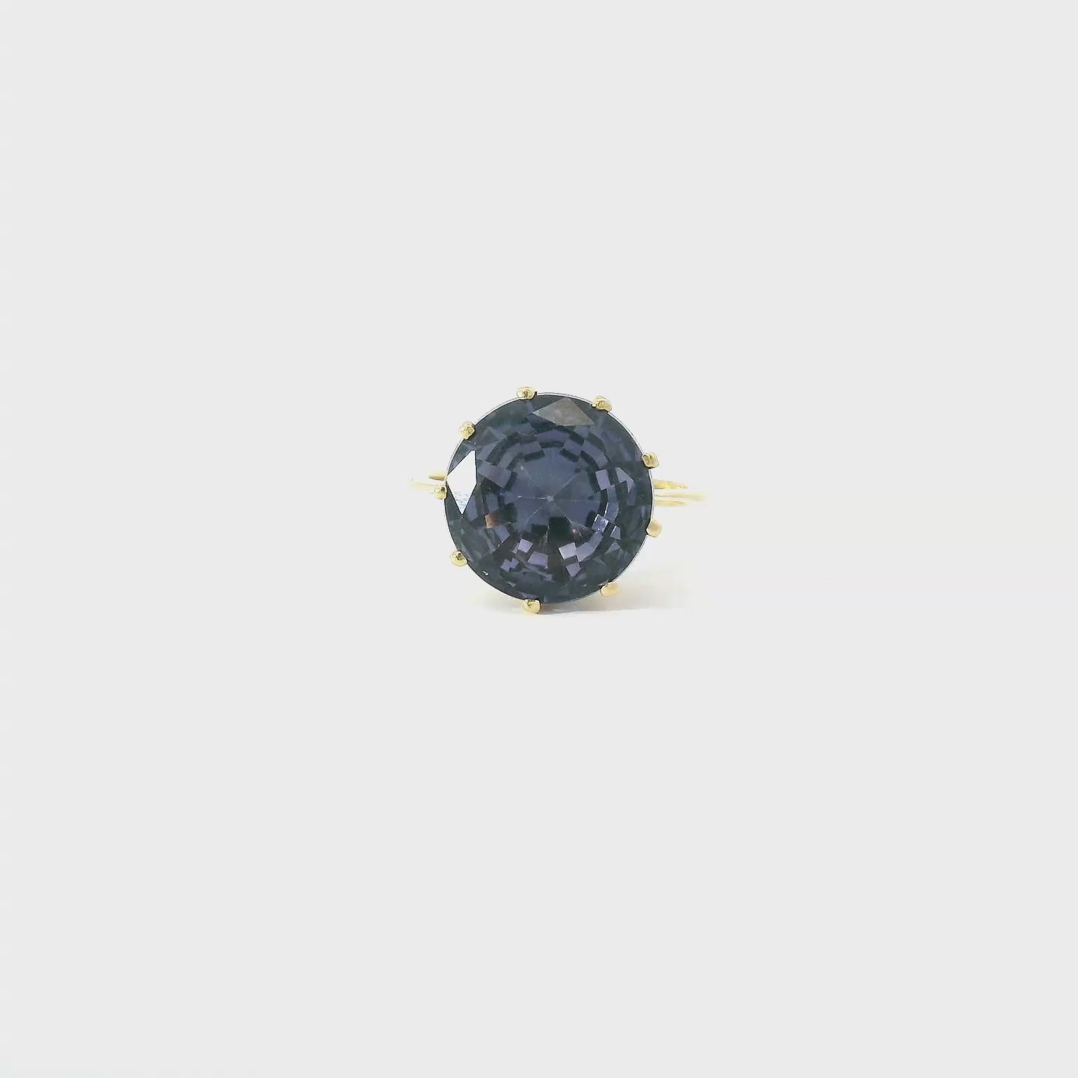 Vintage 14KYG Synthetic Alexandrite Ring
