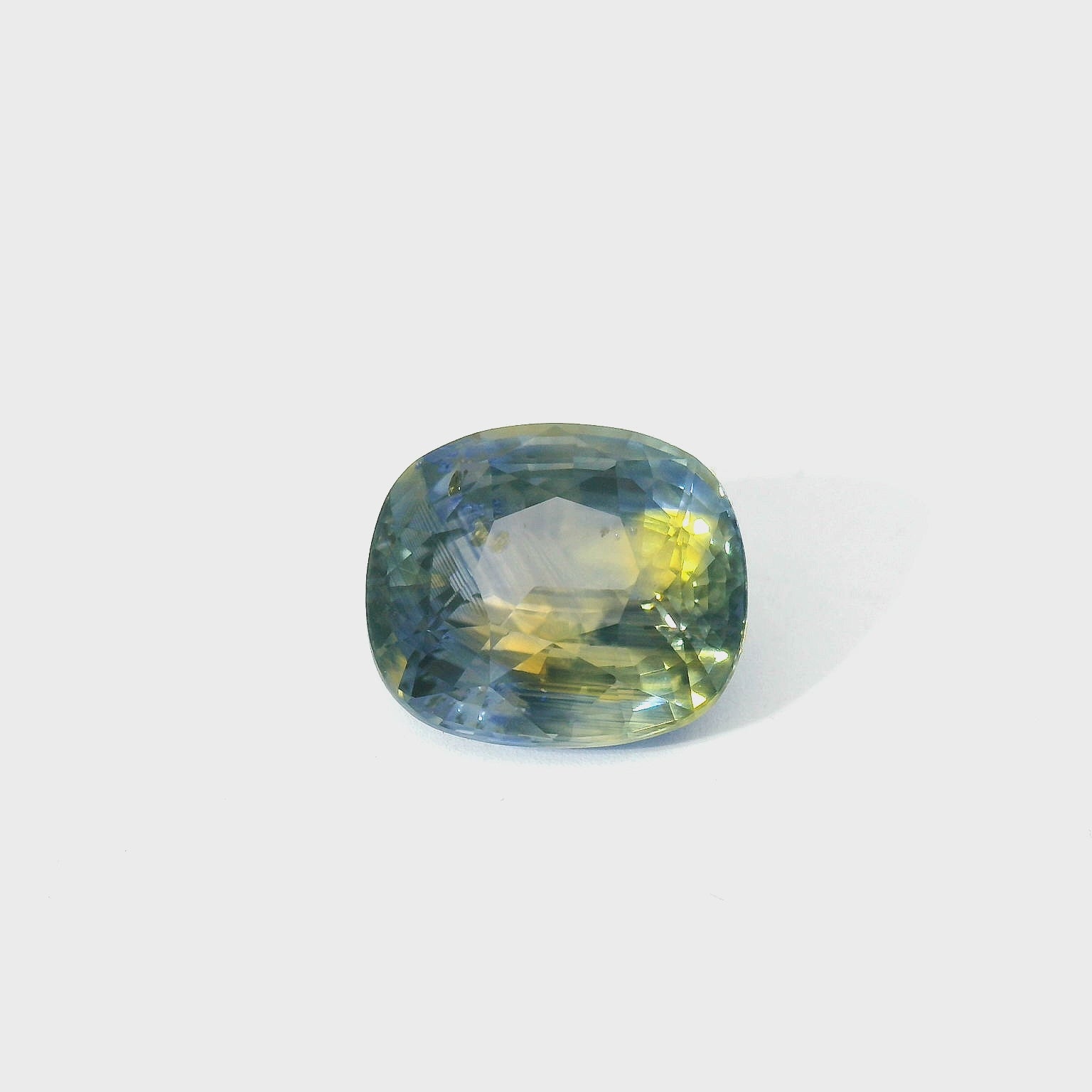 Multi-Colored cushion sapphire
