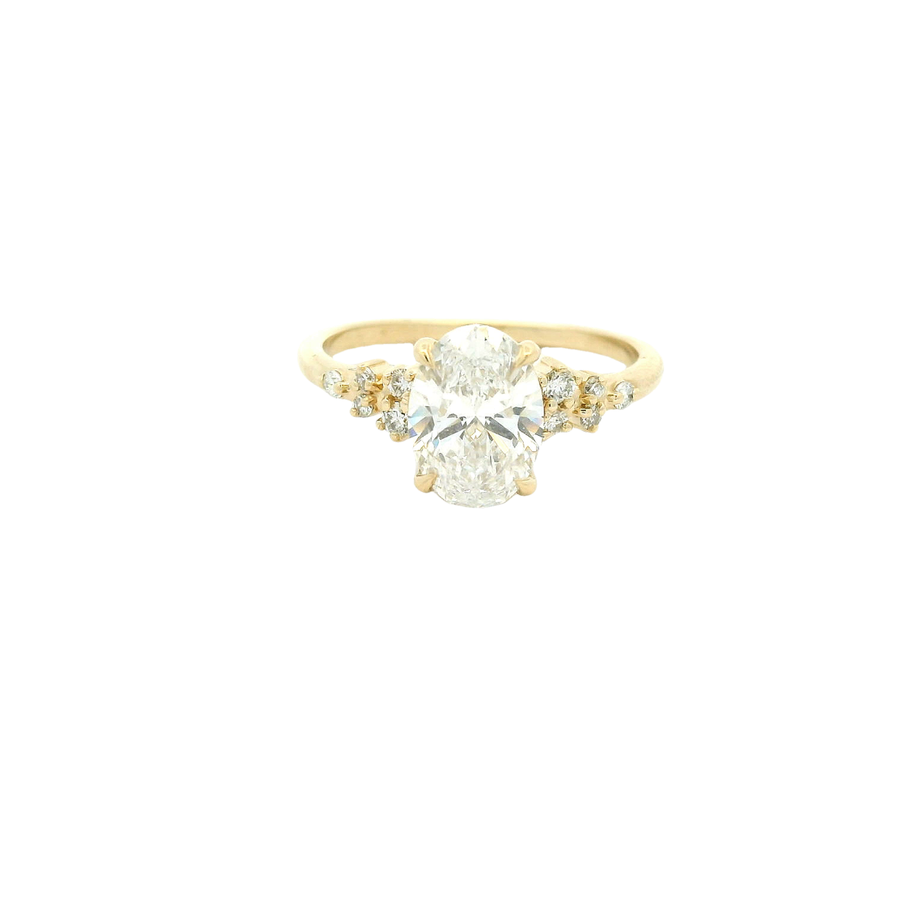 Elegant Oval Diamond Engagement Ring