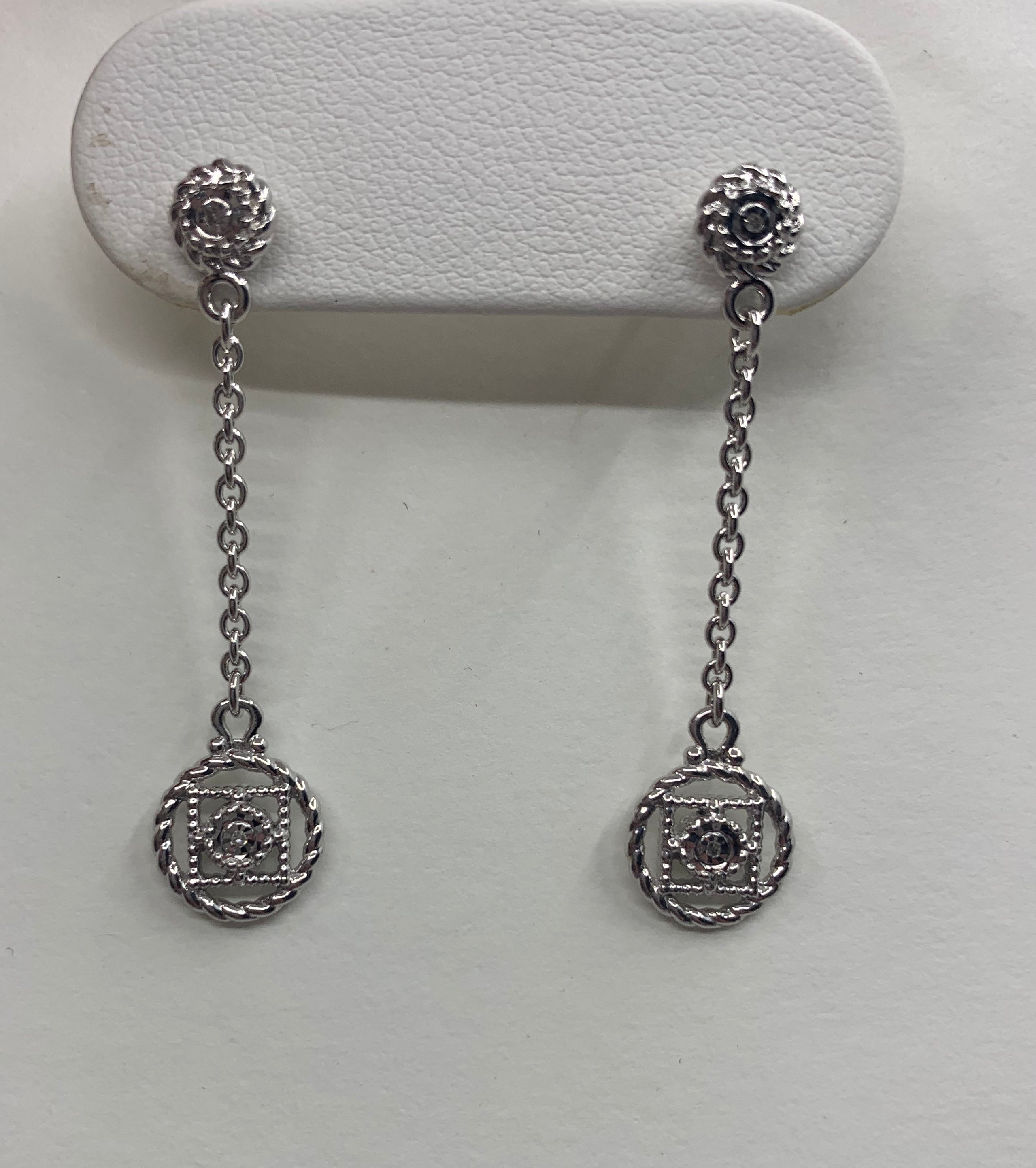 Diamond Dangle Earrings