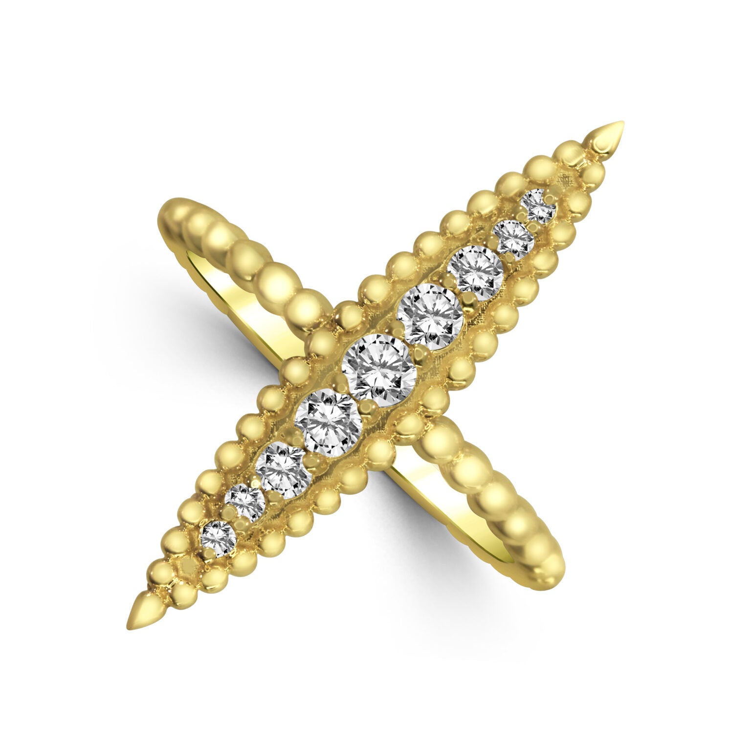14k Navette Style Ring