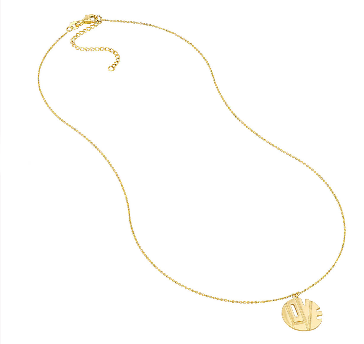 14k Love Cutout Medallion Necklace