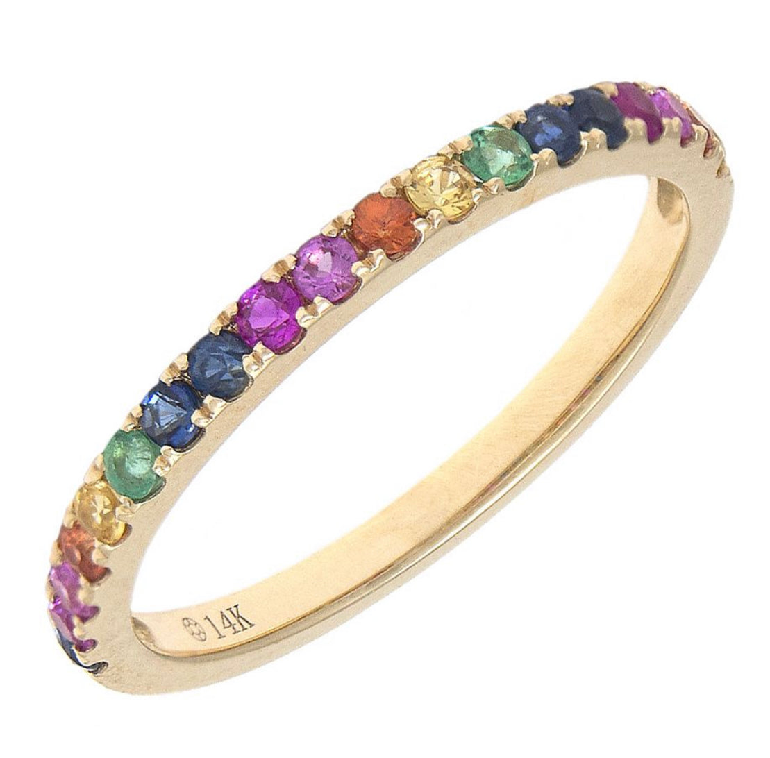 14k Rainbow Ring