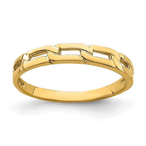 14K Five Chain Link Band Ring