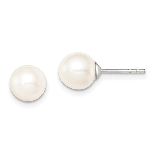 14k white gold akoya pearls