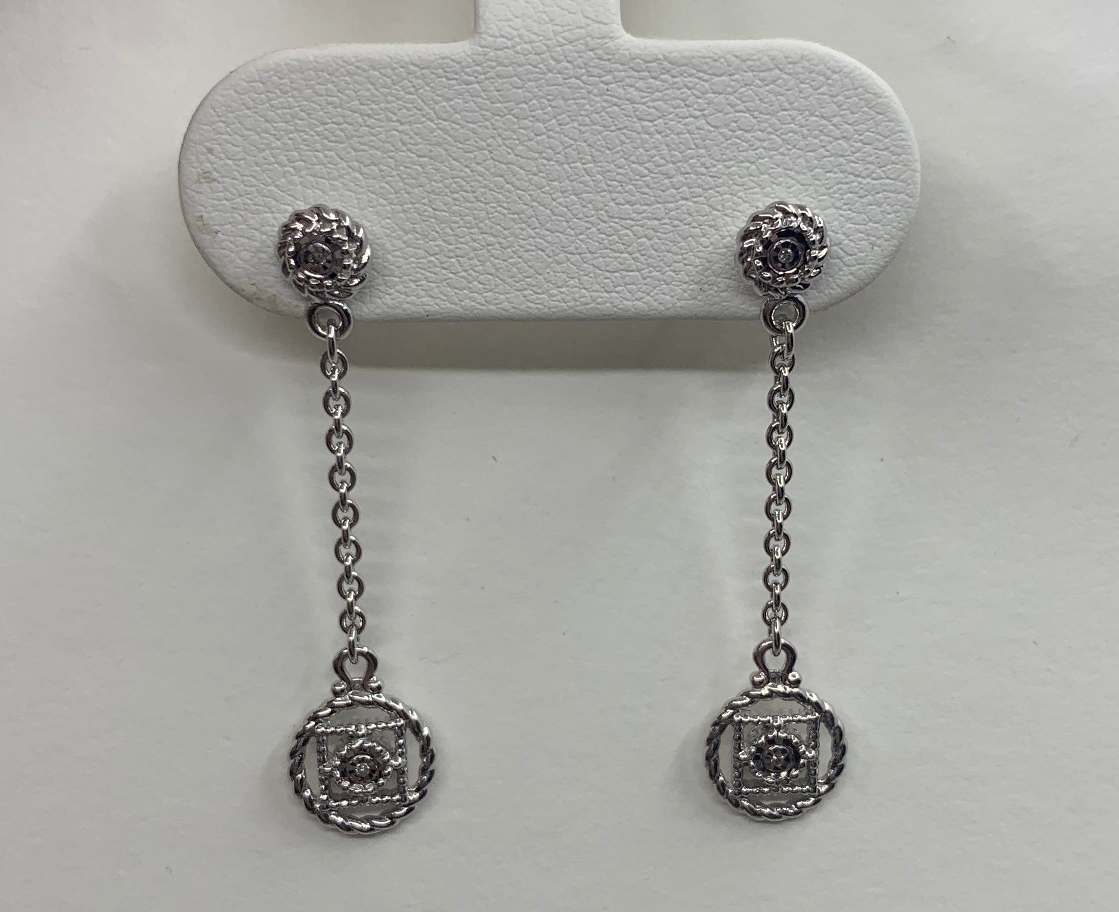 Diamond Dangle Earrings