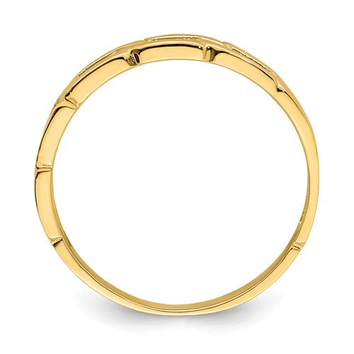 14K Five Chain Link Band Ring