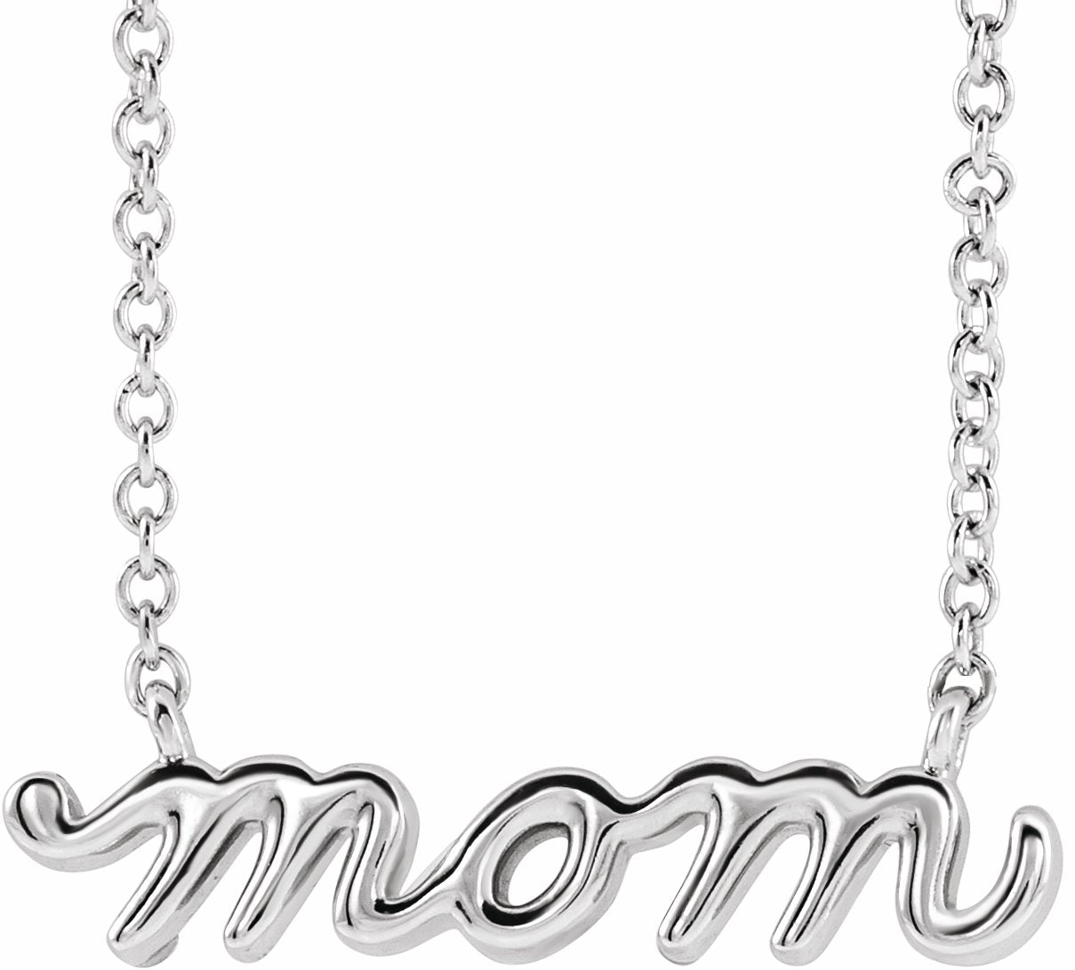 Petite Mom Script 18" Necklace