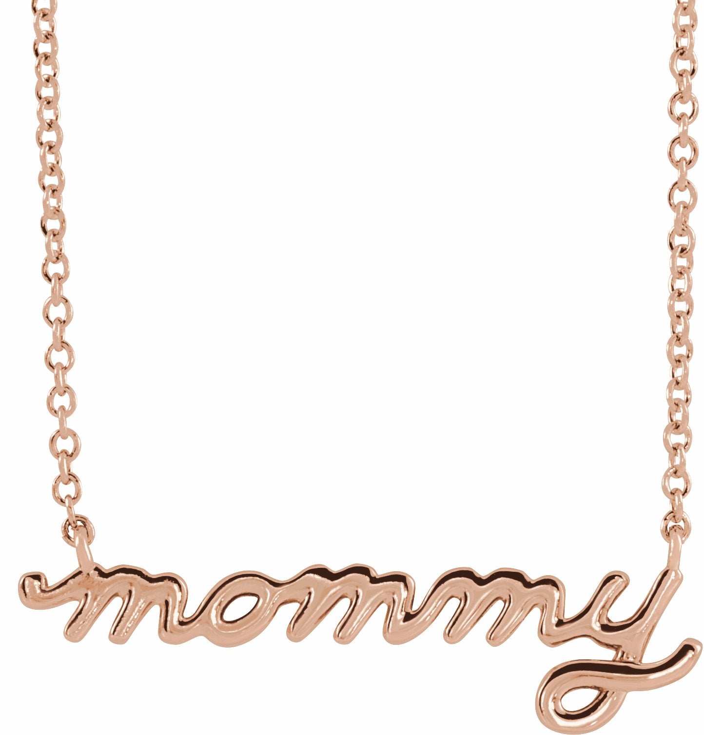 Petite Mommy Script 18" Necklace