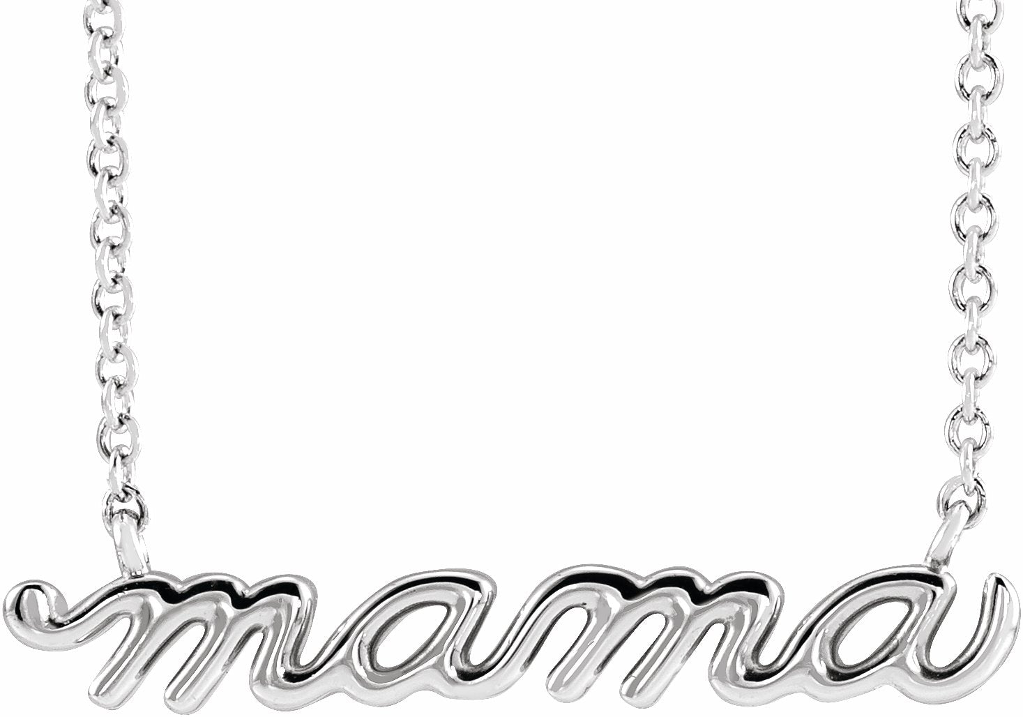 Petite Mama Script 18" Necklace