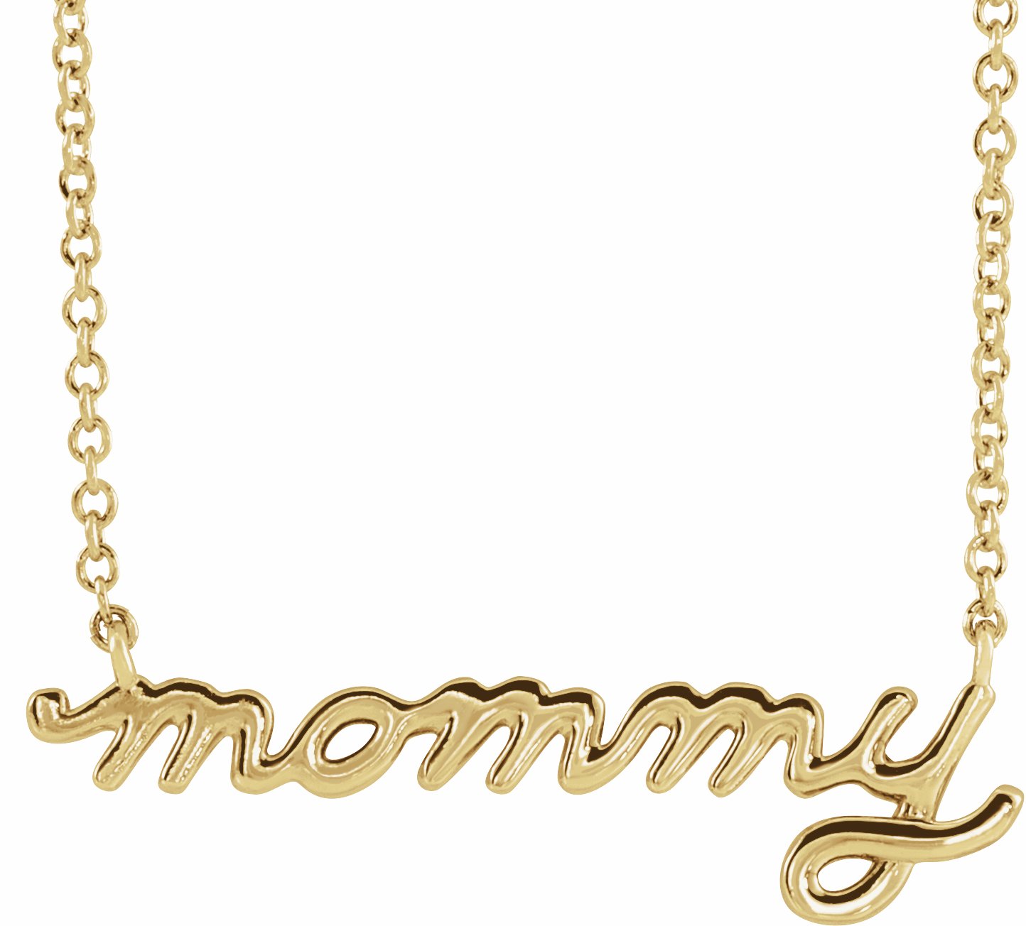 Petite Mommy Script 18" Necklace