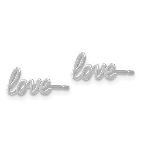 14k Gold Love Post Earrings