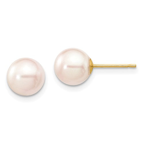 14k yellow gold akoya pearl
