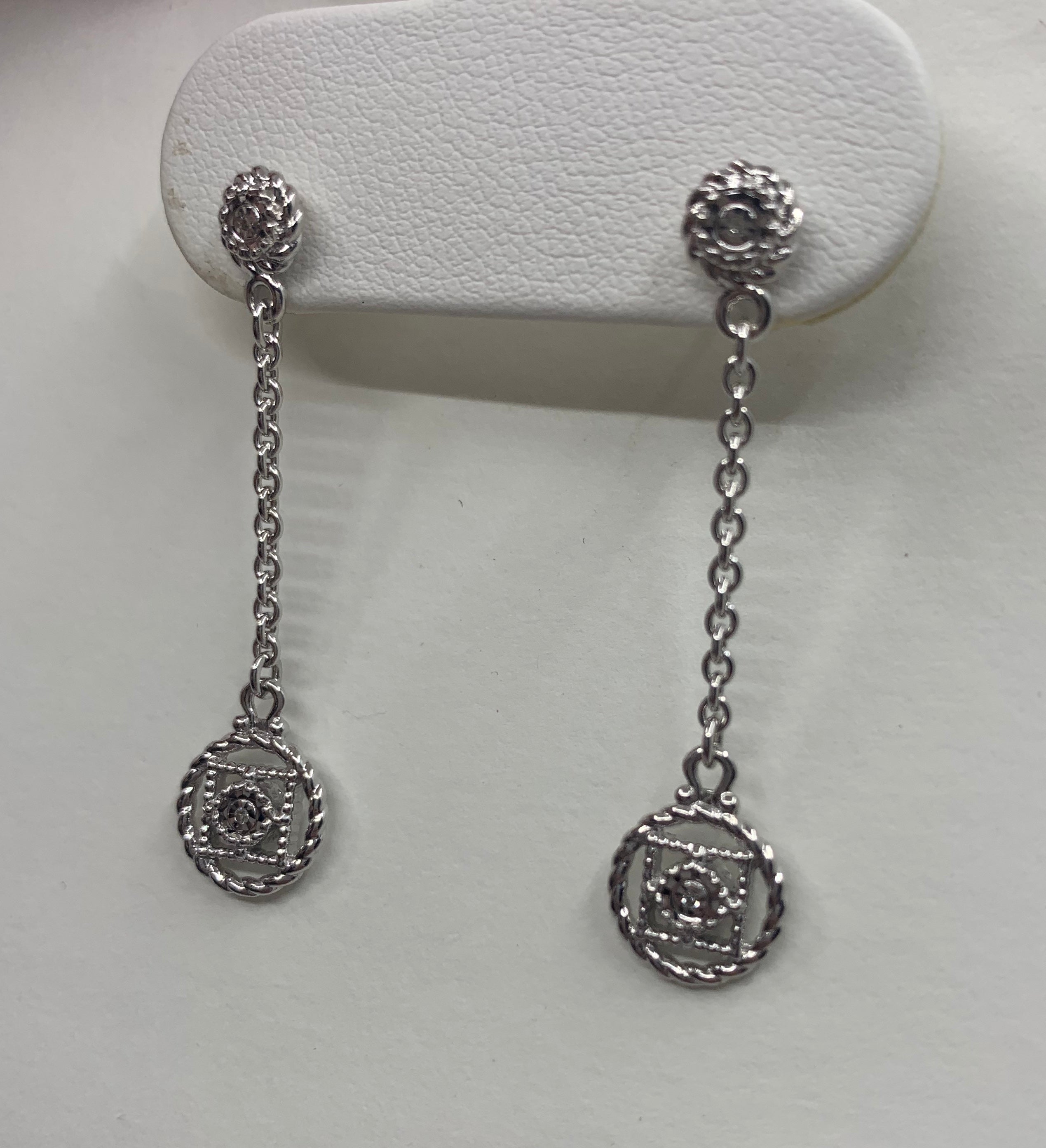 Diamond Dangle Earrings