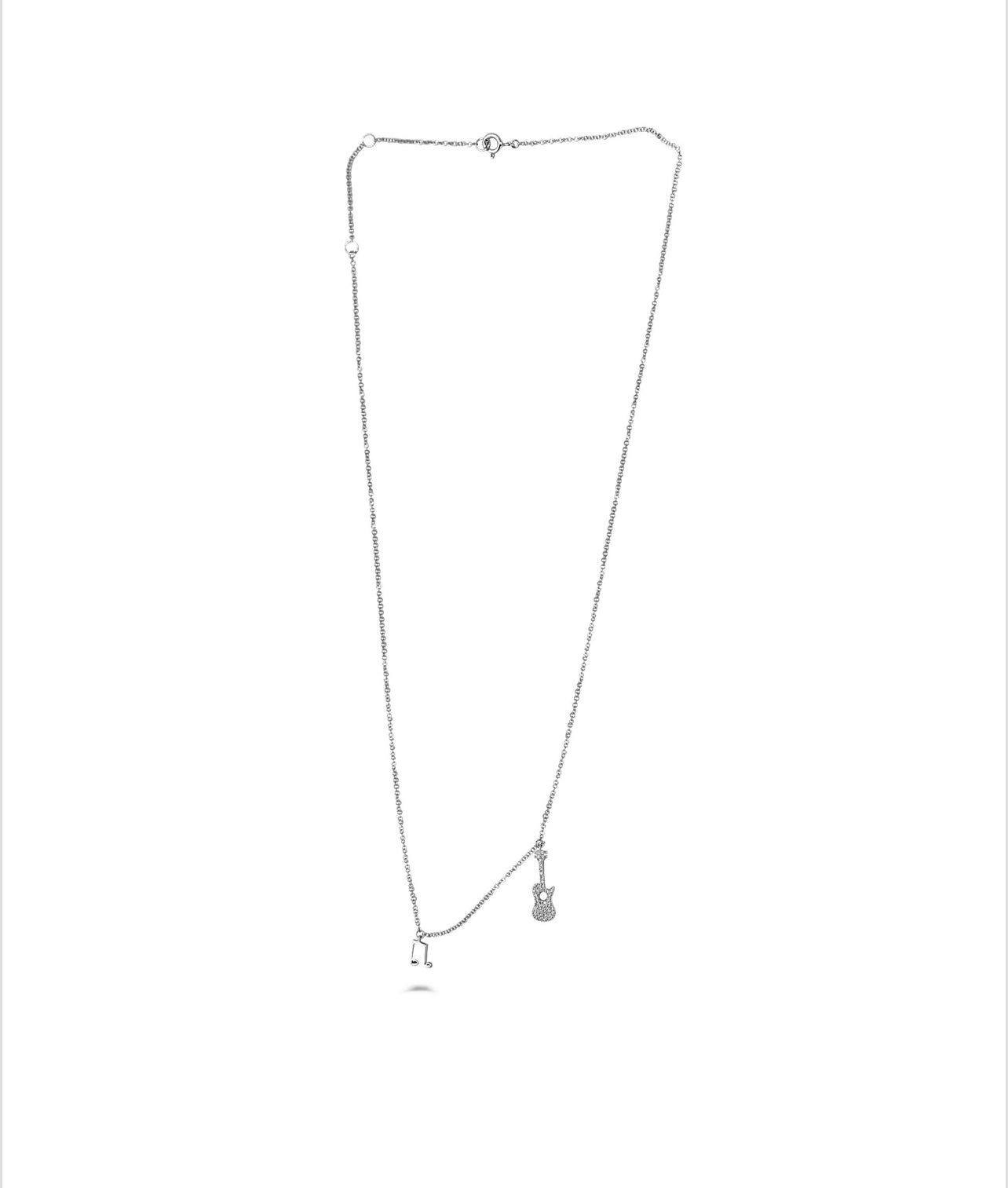 14k Diamond Guitar Necklace