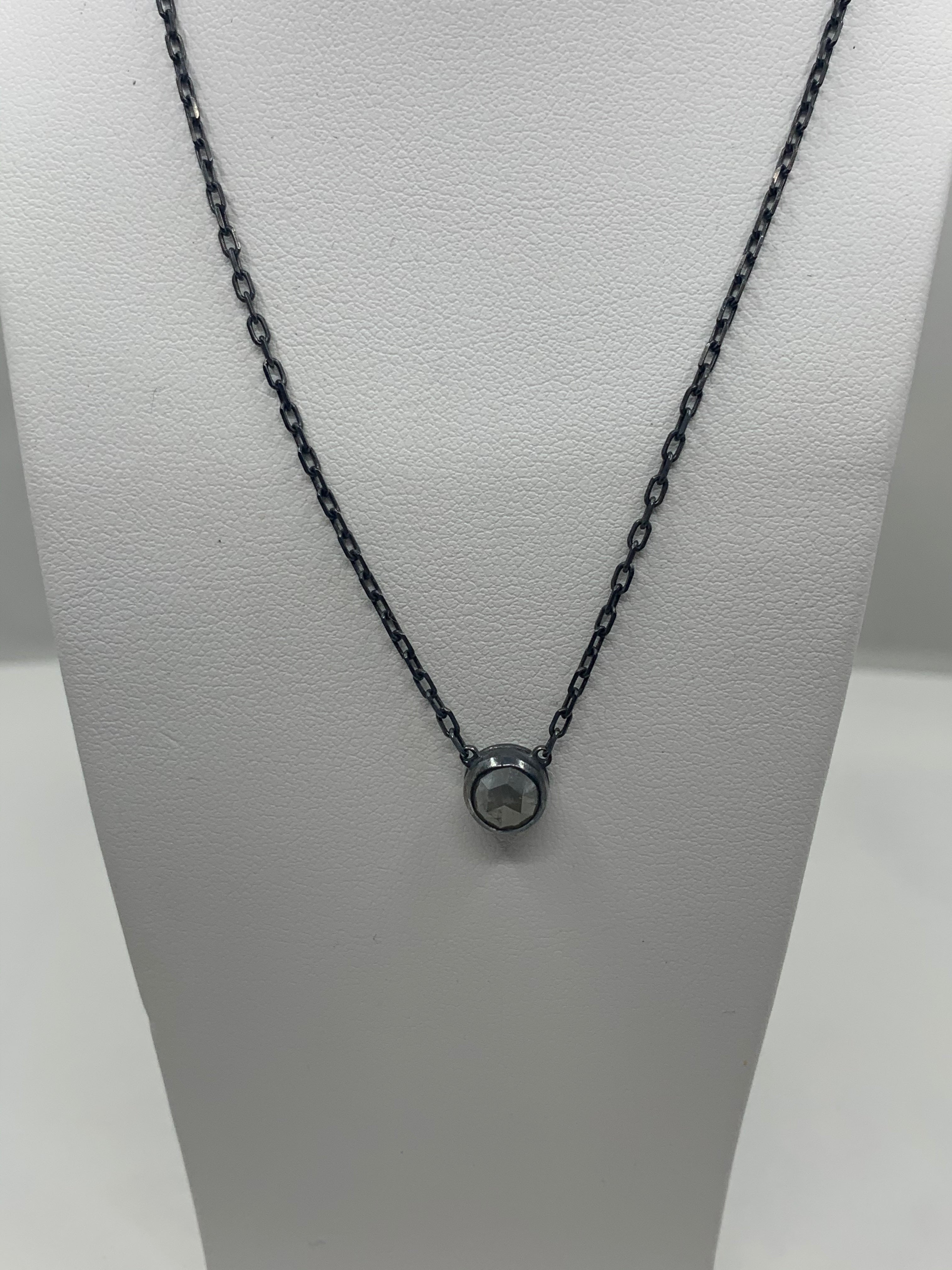 Rough Cut Diamond Necklace