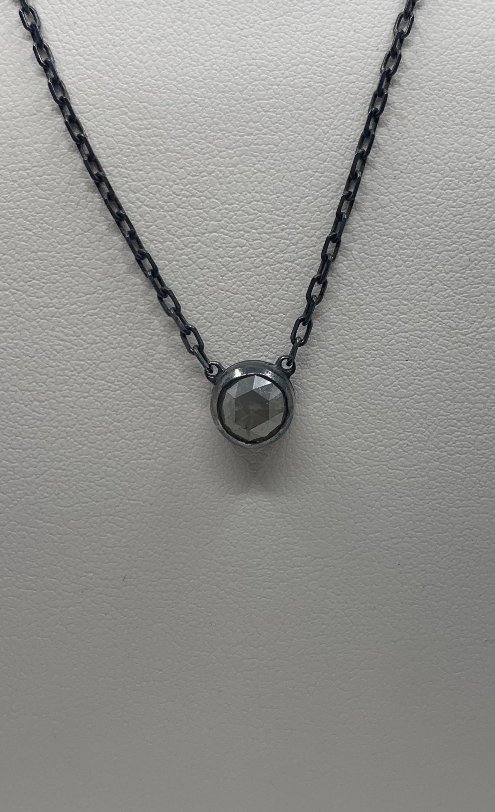 Rough Cut Diamond Necklace