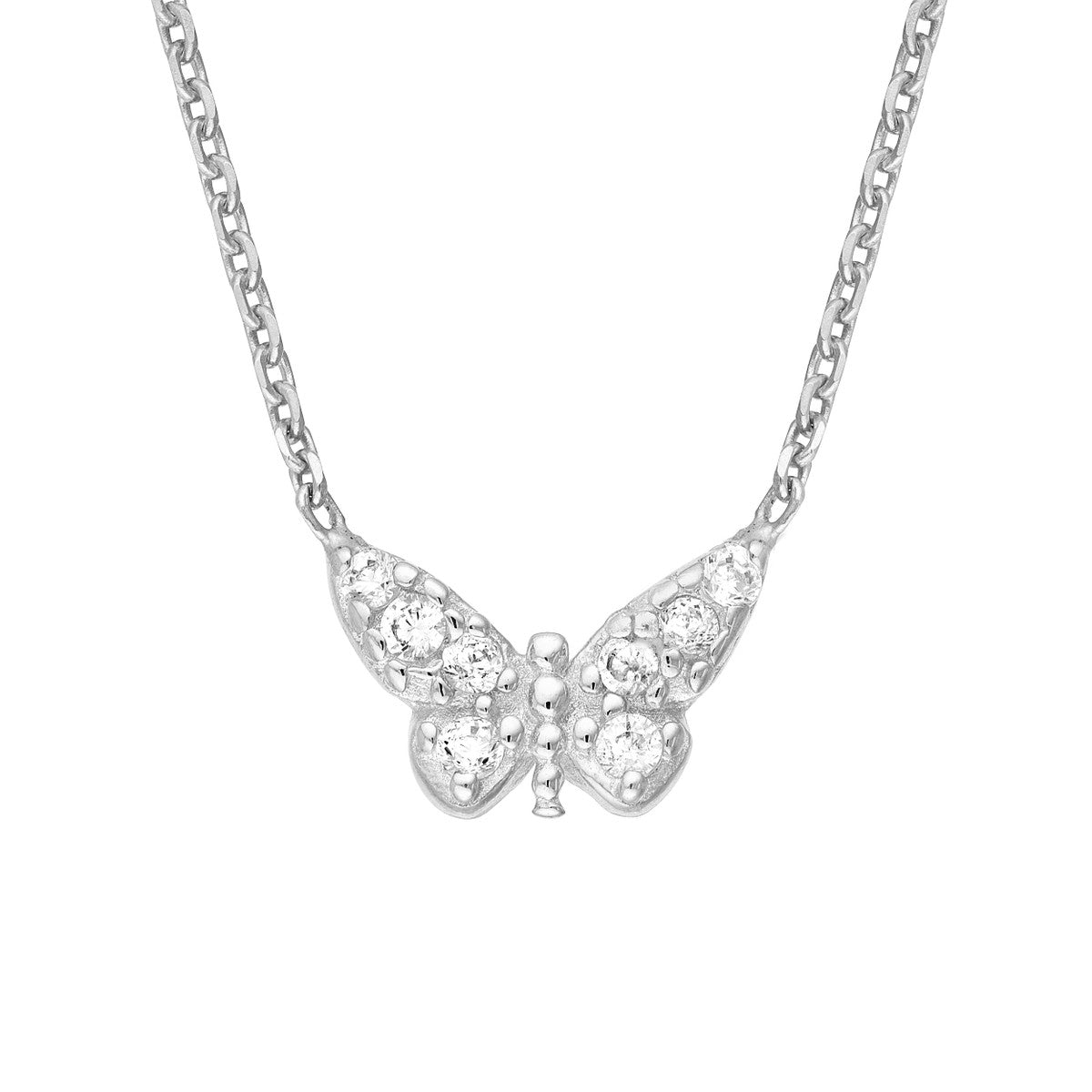 Sterling Silver Mini Butterfly Necklace